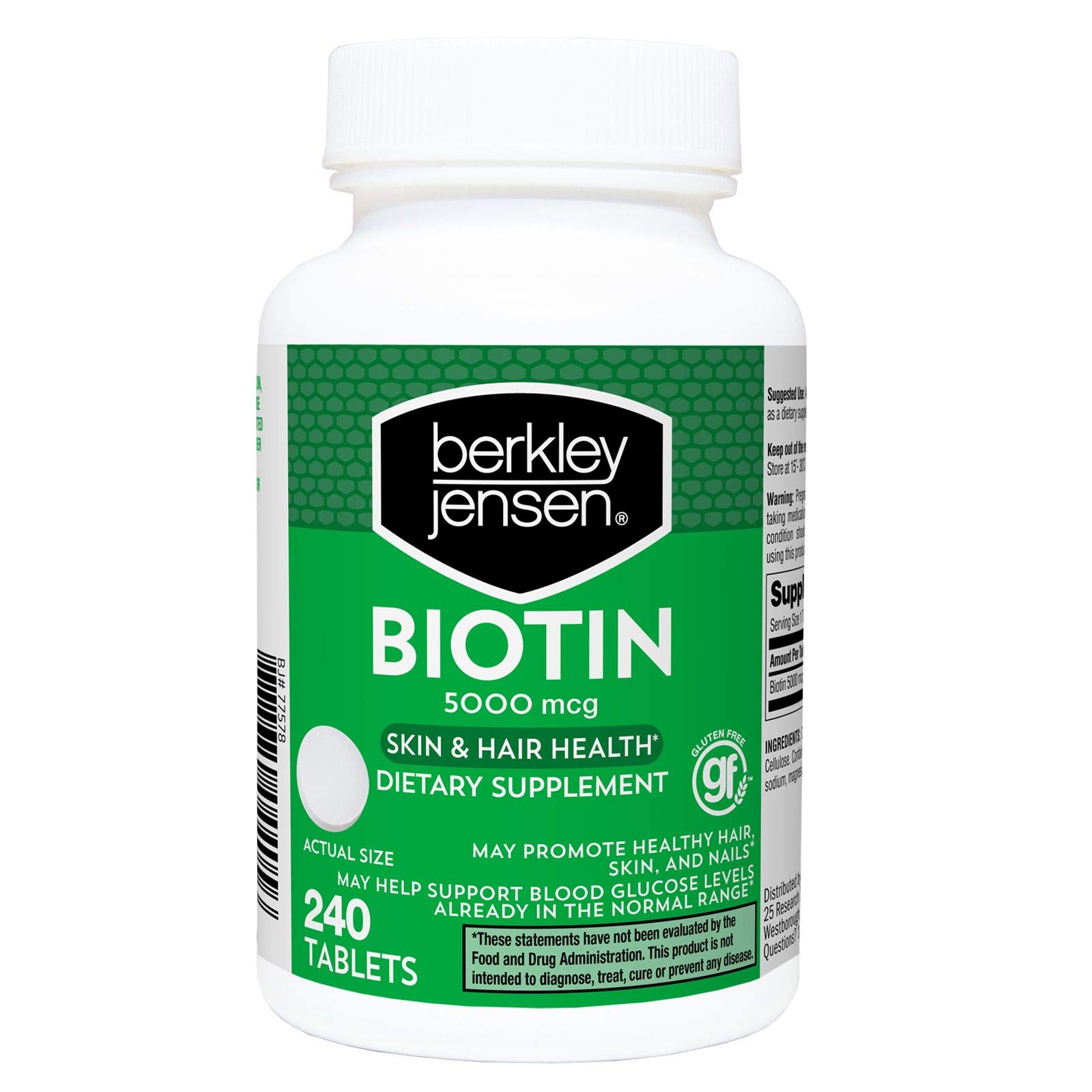 berkley jensenBerkley Jensen 5,000Mg Biotin, 240 Ct.