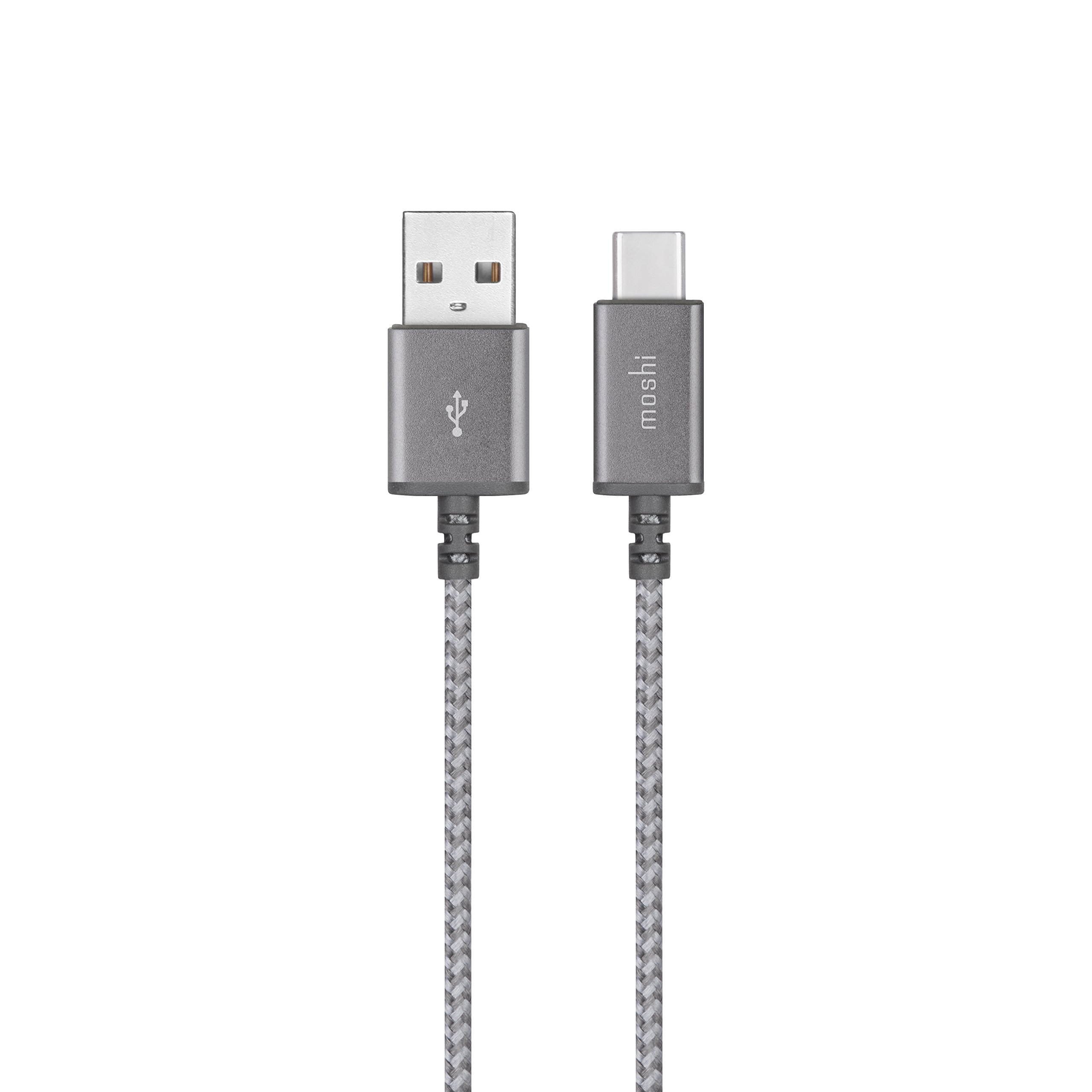 Moshi Integra™ USB-C to USB-A Charge Cable 5 ft (1.5 m) - Titanium Gray