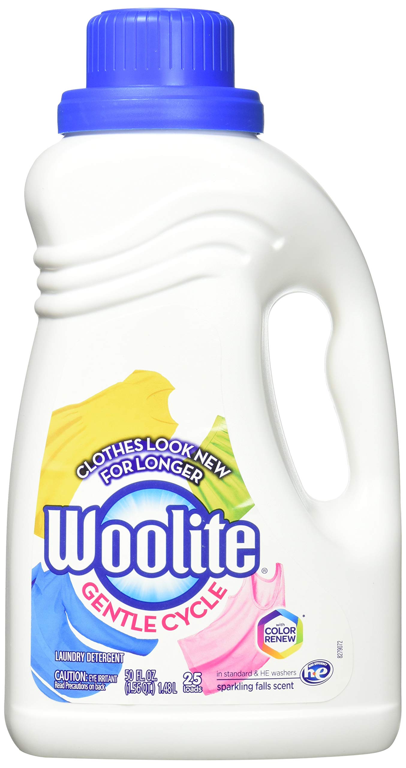 Woolite Clean & Care Liquid Laundry Detergent, 2x33 Loads, 2x50oz, Regular& HE Washer, Gentle Cycle, sparkling falls scent,packaging may vary