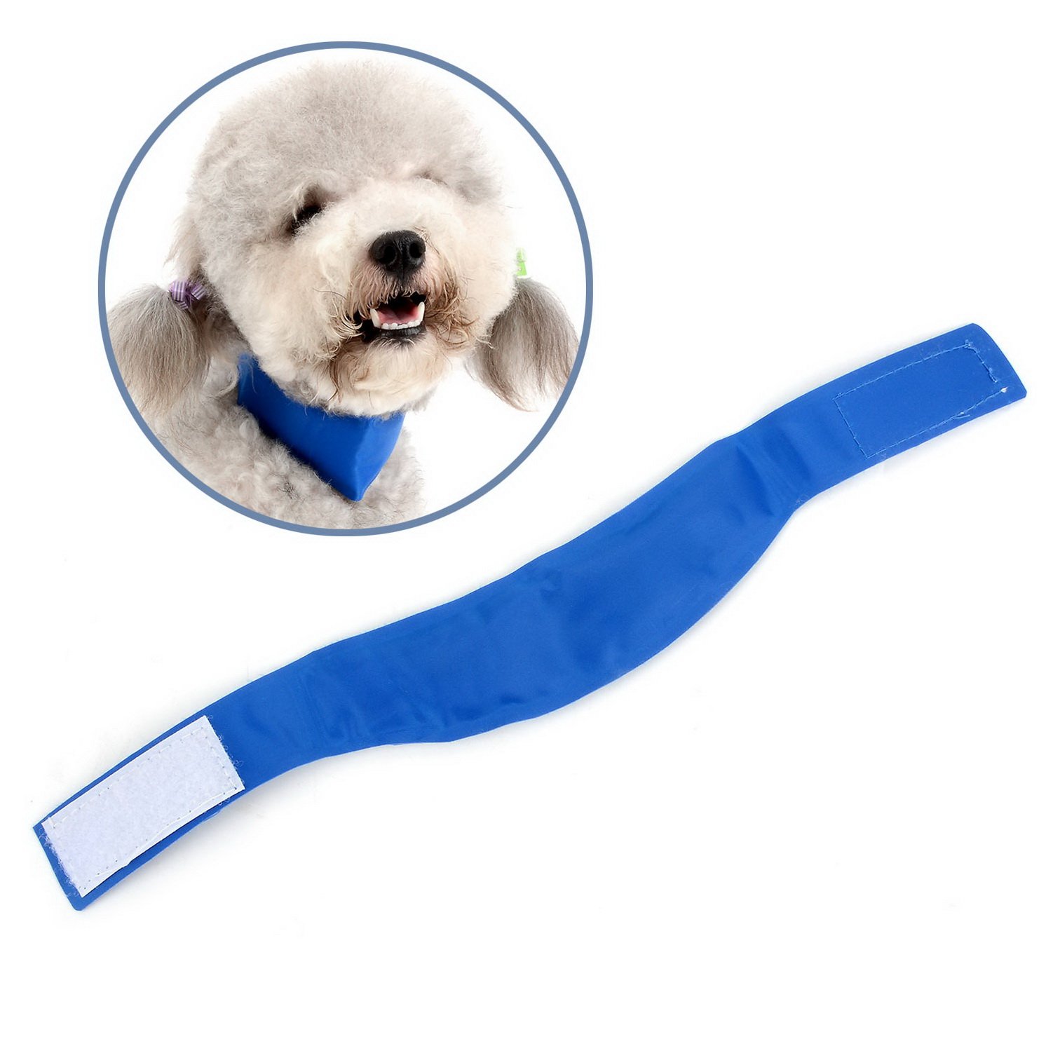 SELMAI Cooling Collars for Dogs Ice Bandana Neck Cooling Scarf Non-Toxic Gel Comfortable Adjustable Summer Chill Out Relieves Heat Stress and Panting for Small Medium Large Pets