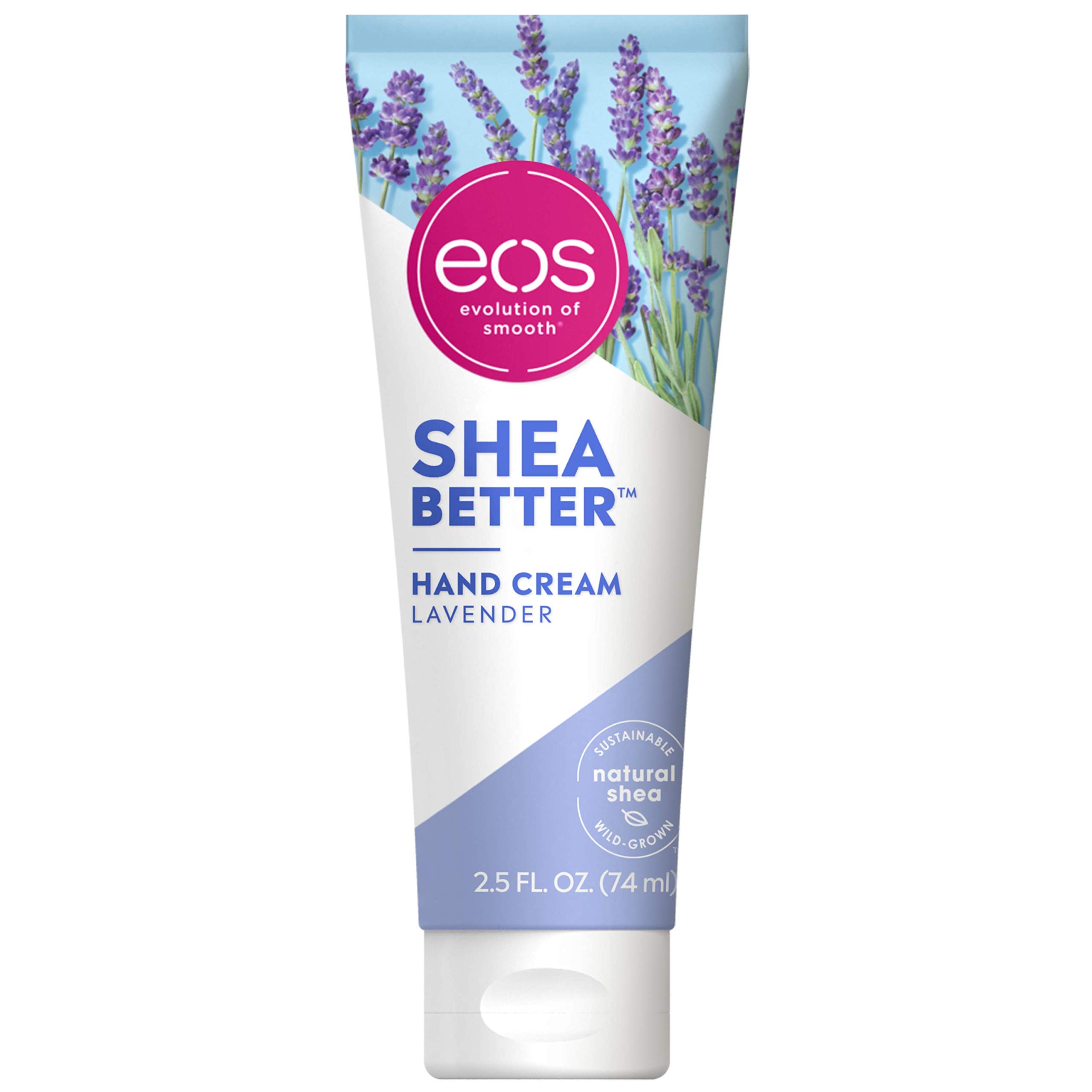 eos Shea Better Hand Cream- Lavender, 24-Hour Hydration, Lasts Through Hand-Washing, Skin Care Lotion with Shea Butter, 2.5 fl oz