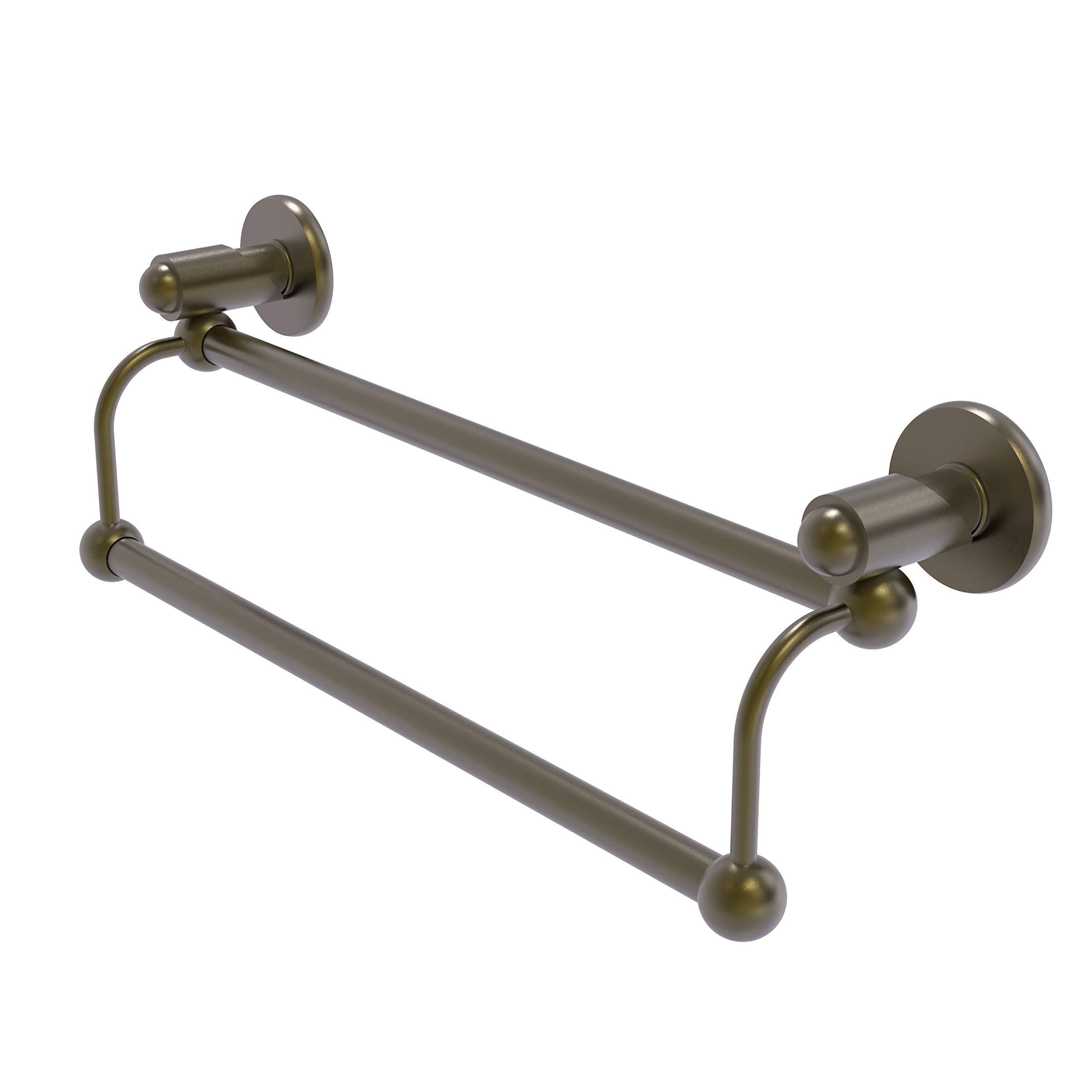 Allied Brass SH-72/36 36 Inch Double Towel Bar, Antique Brass