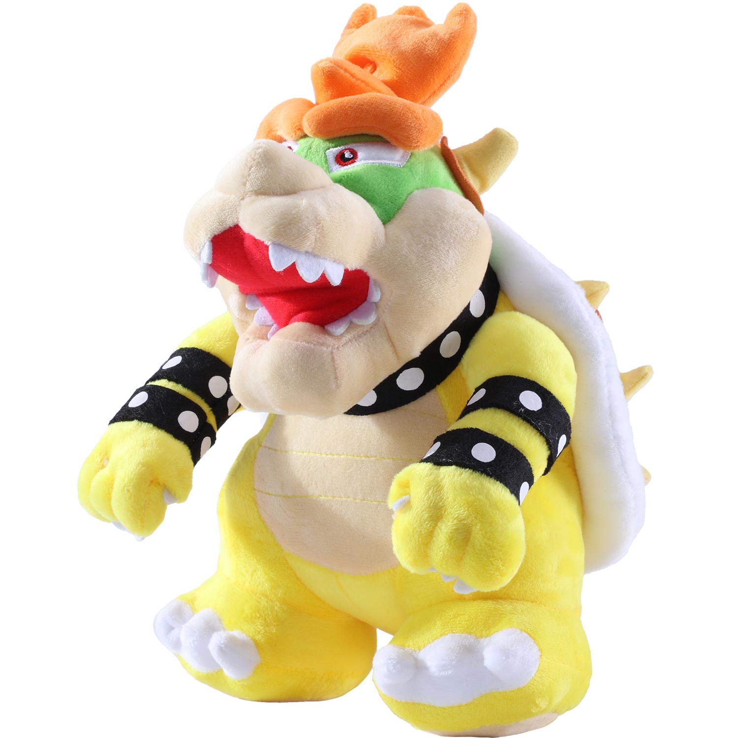 EQUASIS Bowser Plush, Bowser Stuffed Animal, Super Mario Plush All Star Collection, 10" Yellow