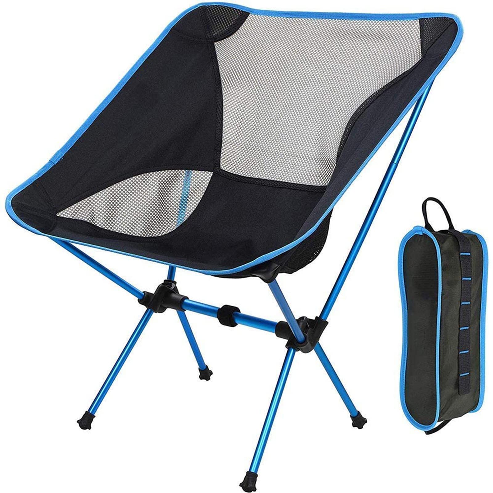 COOLBABY Ultralight Folding Camping Backpacking Chair, Portable Compact Lawn Stool for Beach Travel Hiking Picnic Festival and All Outdoor Activities