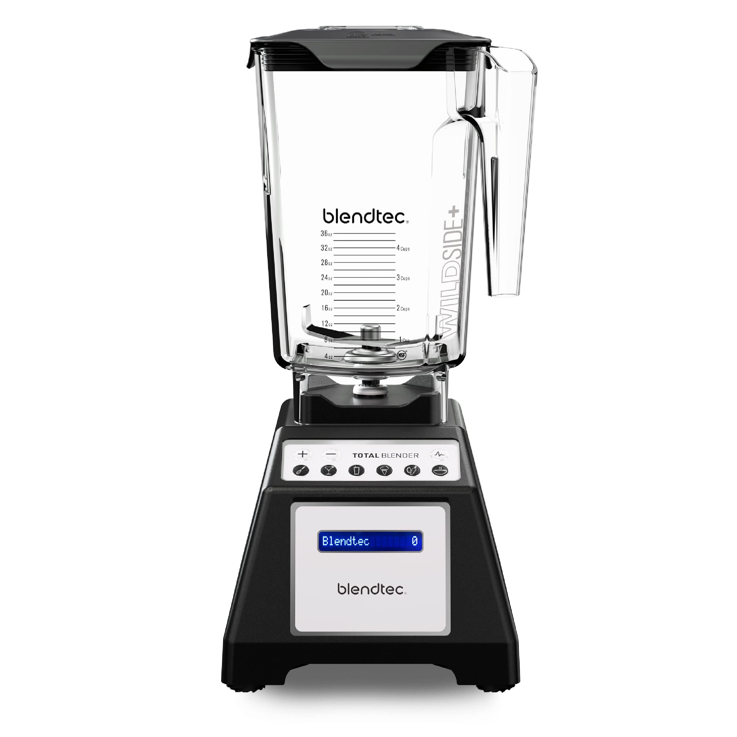 Blendtec Total Classic Original Blender - WildSide+ Jar (90 oz) - Professional-Grade Power - 6 Pre-programmed Cycles - 10-speeds - Black