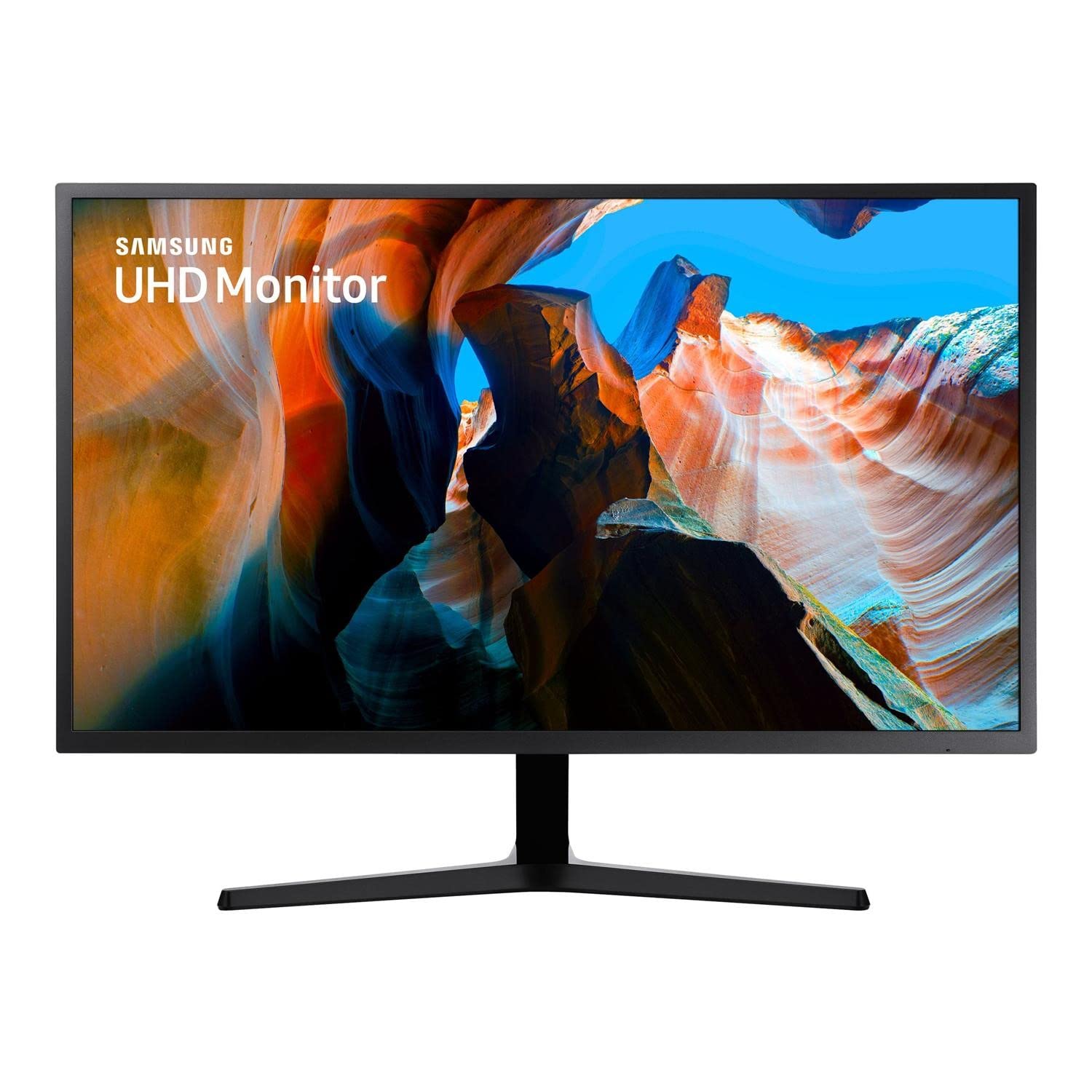 Samsung U32J590UQR - UJ59 Series - LED monitor - 32" (31.5" viewable) - 3840 x 2160 4K @ 60 Hz - VA - 270 cd/m² - 3000:1 - 4 ms - 2xHDMI, DisplayPort - dark grey/blue