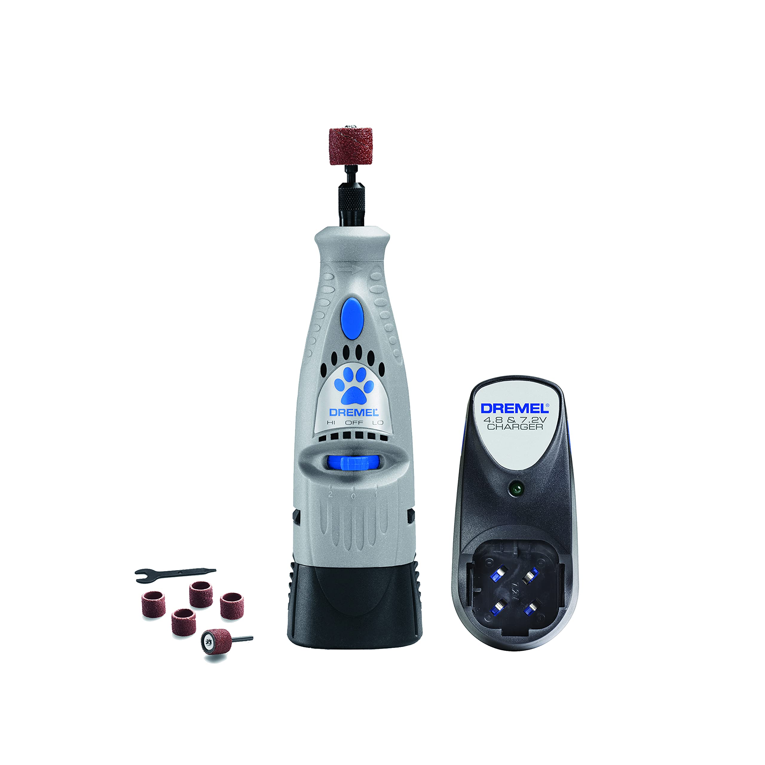 Dremel 7300-PT 4.8V Cordless Pet Dog Nail Grooming & Grinding Tool, Easy to Use, Rechargeable, Safely Trim Pet & Dog Nails