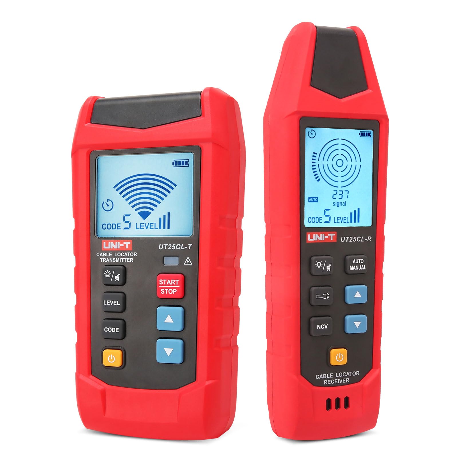 UNI-T AC/DC Advanced Circuit Tracer and Breaker Finder Kit, Wire Tracer Electrical in Wall Underground Short Open Detection 8V-480V Voltage Measurement 8 Languages(UT25CL)