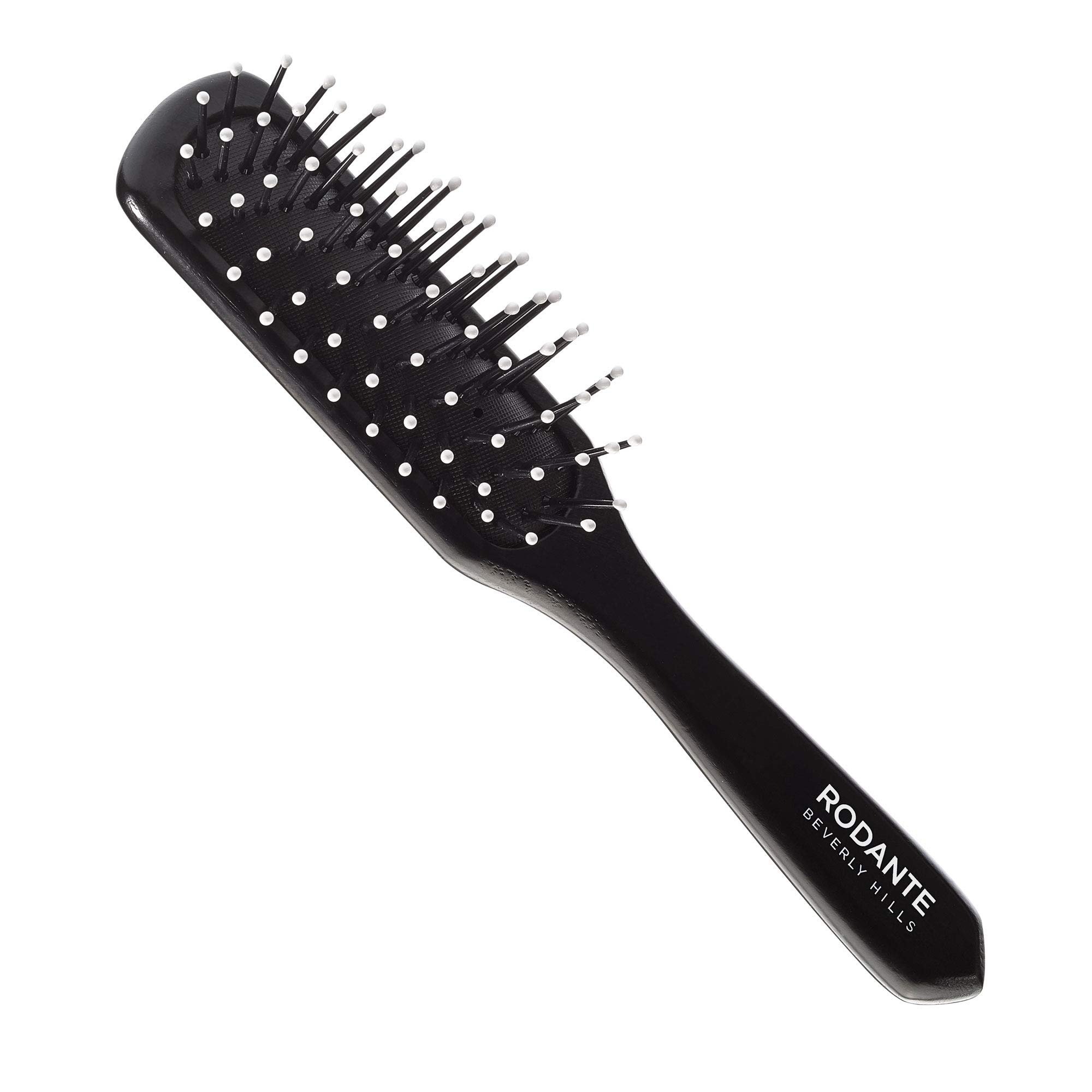 Premium Wooden Styling Hairbrush | Detangling, Separating, Shaping & Defining Curls | Black