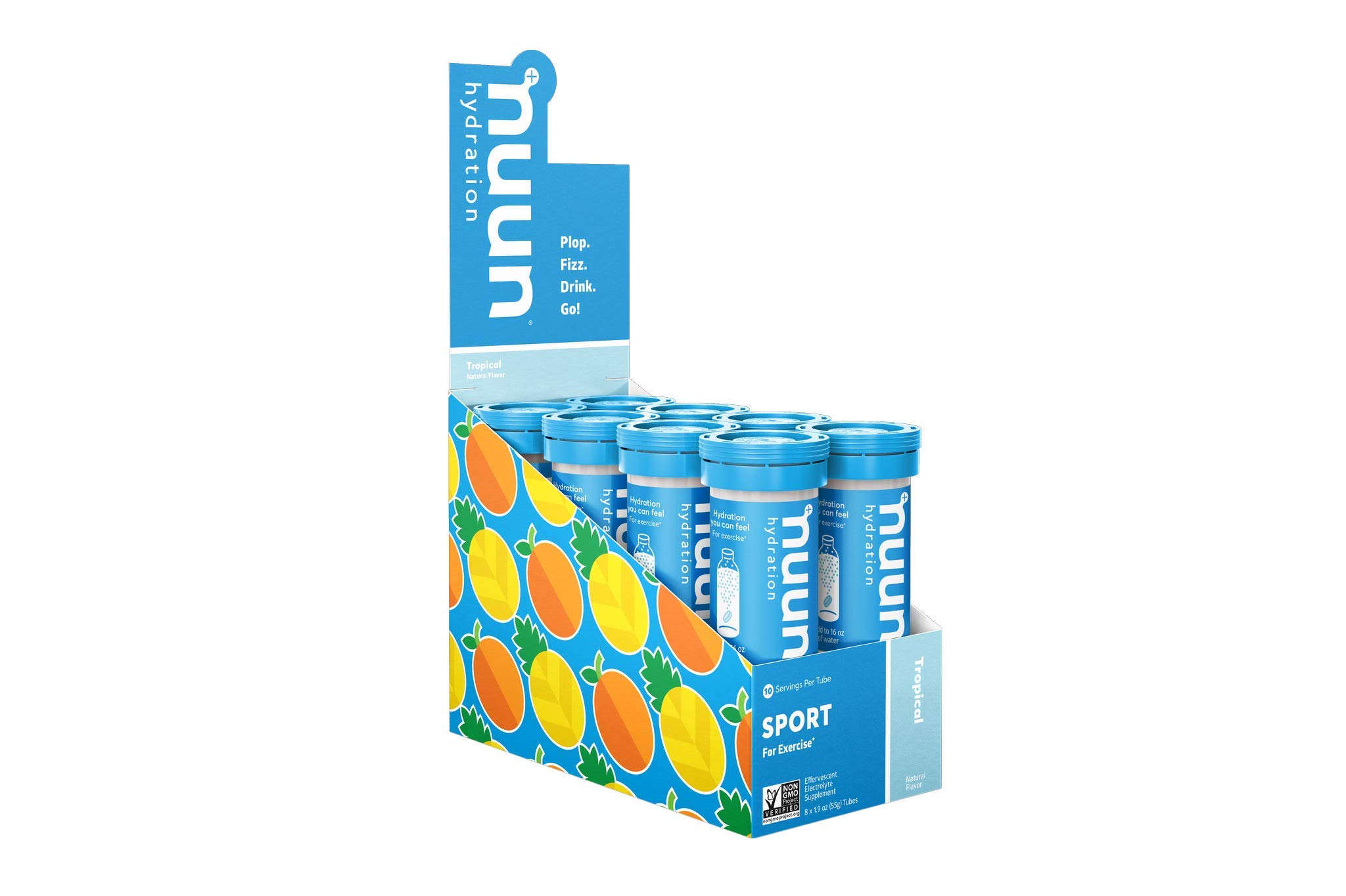 Nuun Sport: Electrolyte Drink Tablets, Tropical, 8 Tubes (80 Servings)