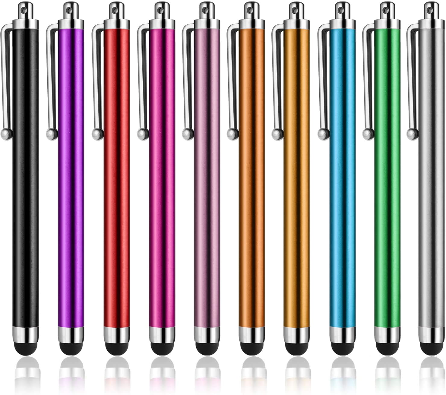 Stylus Pens for Touch Screens, Abiarst High Precision Universal Stylus for iPad iPhone Tablets Samsung Galaxy All Capacitive Touch Screens (10-Pack)