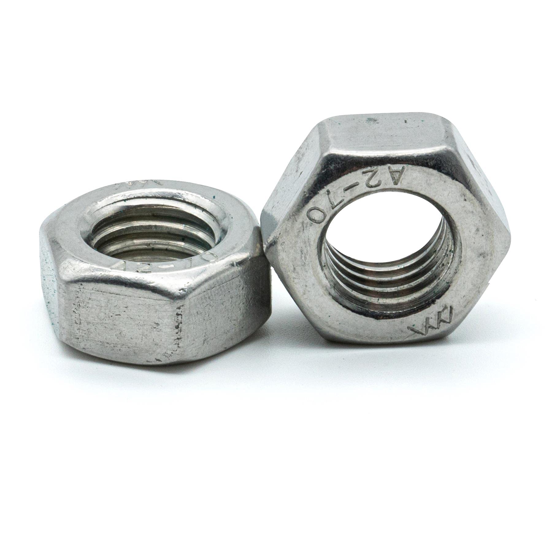 Hippo Hardware M7 (7mm) Hexagon Full Nuts Hex Nut Metric Coarse A2 Stainless Steel (Pack of 10)