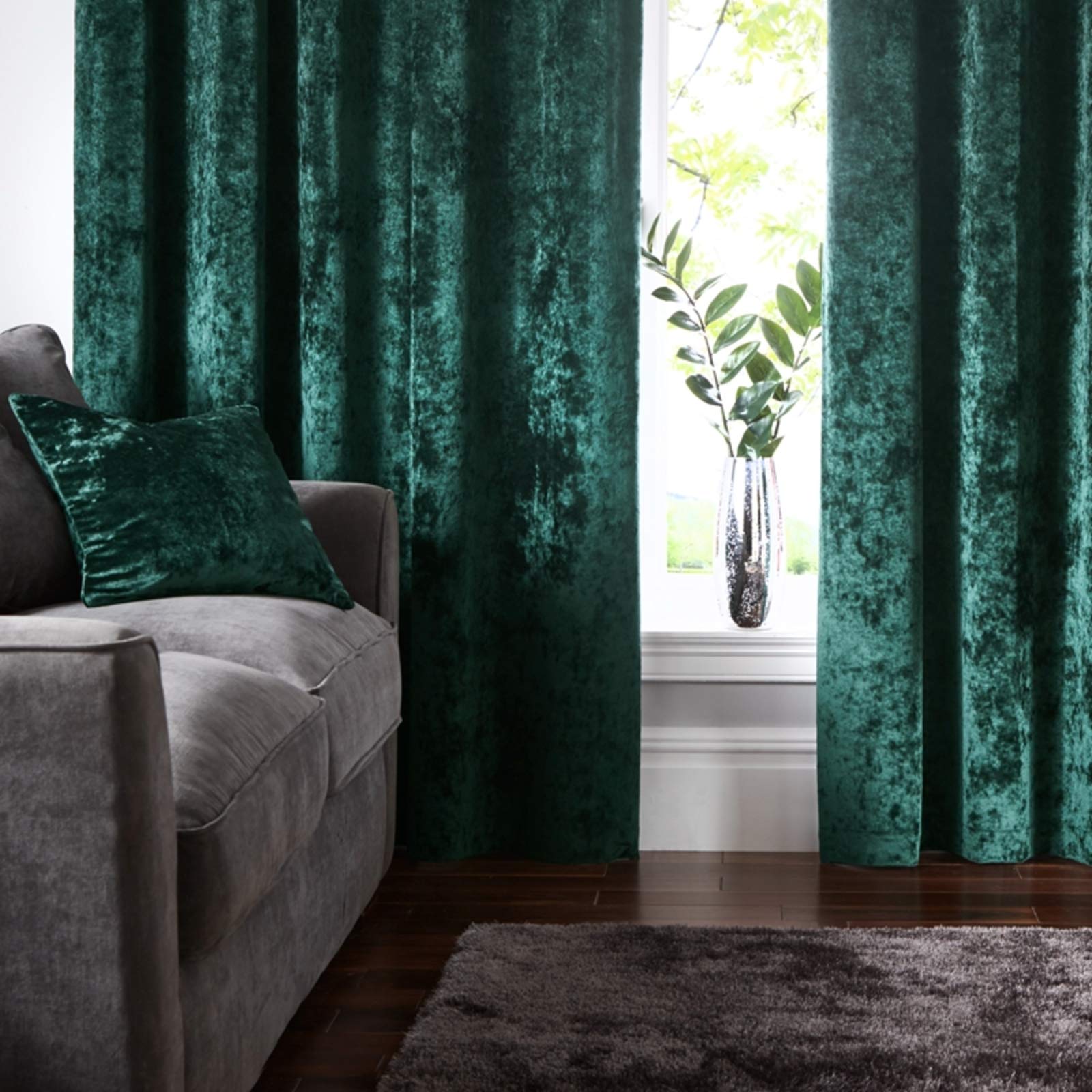 Blackout Curtains/for Livingroom,Thickened/Dark Green/Velvet/Curtain,Modern Simplicity Bedroom Shading/window Drapes/Grommet Top-Green 200x270cm(79x106inch) 1pcs