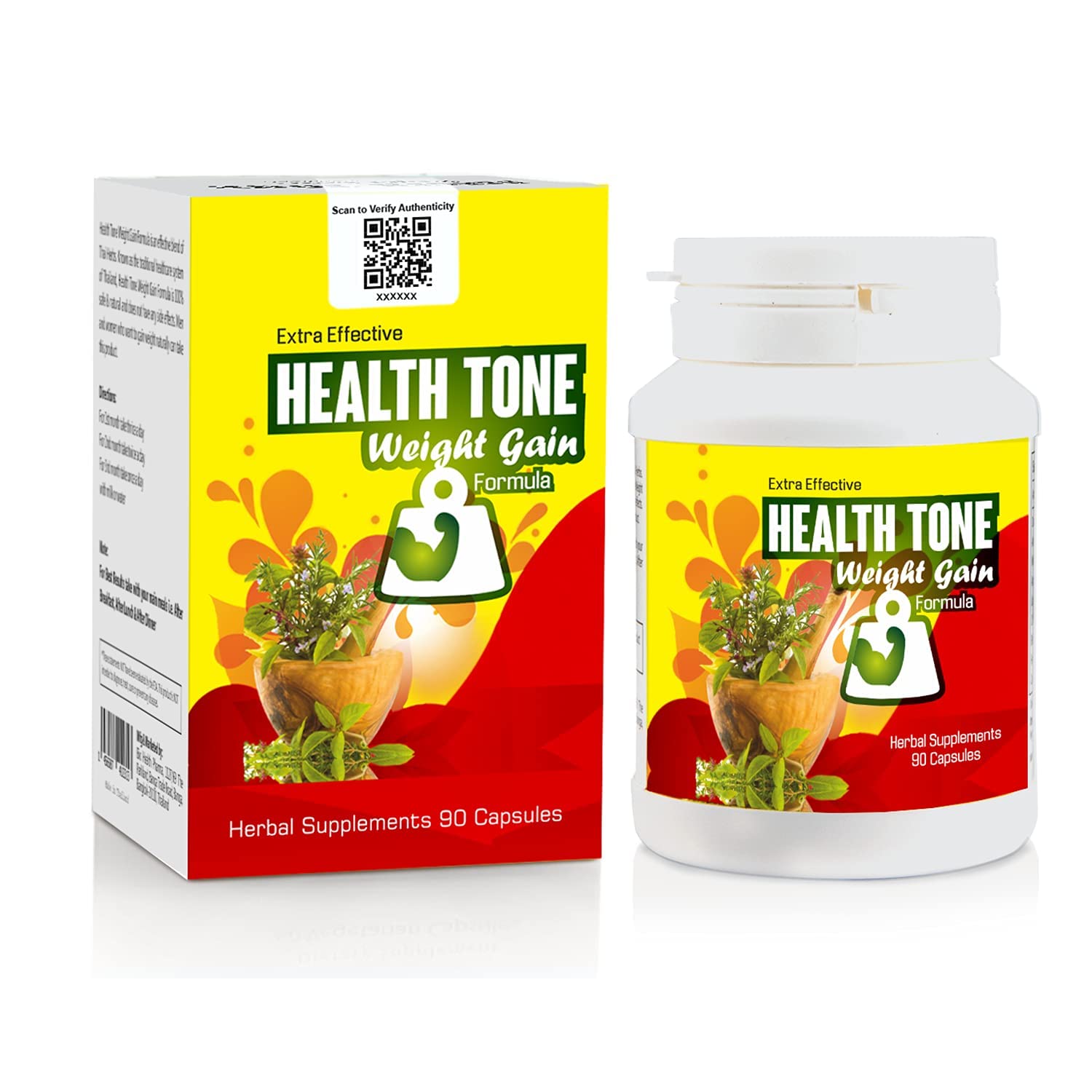 Health Tone Extr Effectie Weight Gain Formula – Natural Herbal Capsules for Healthy Weight