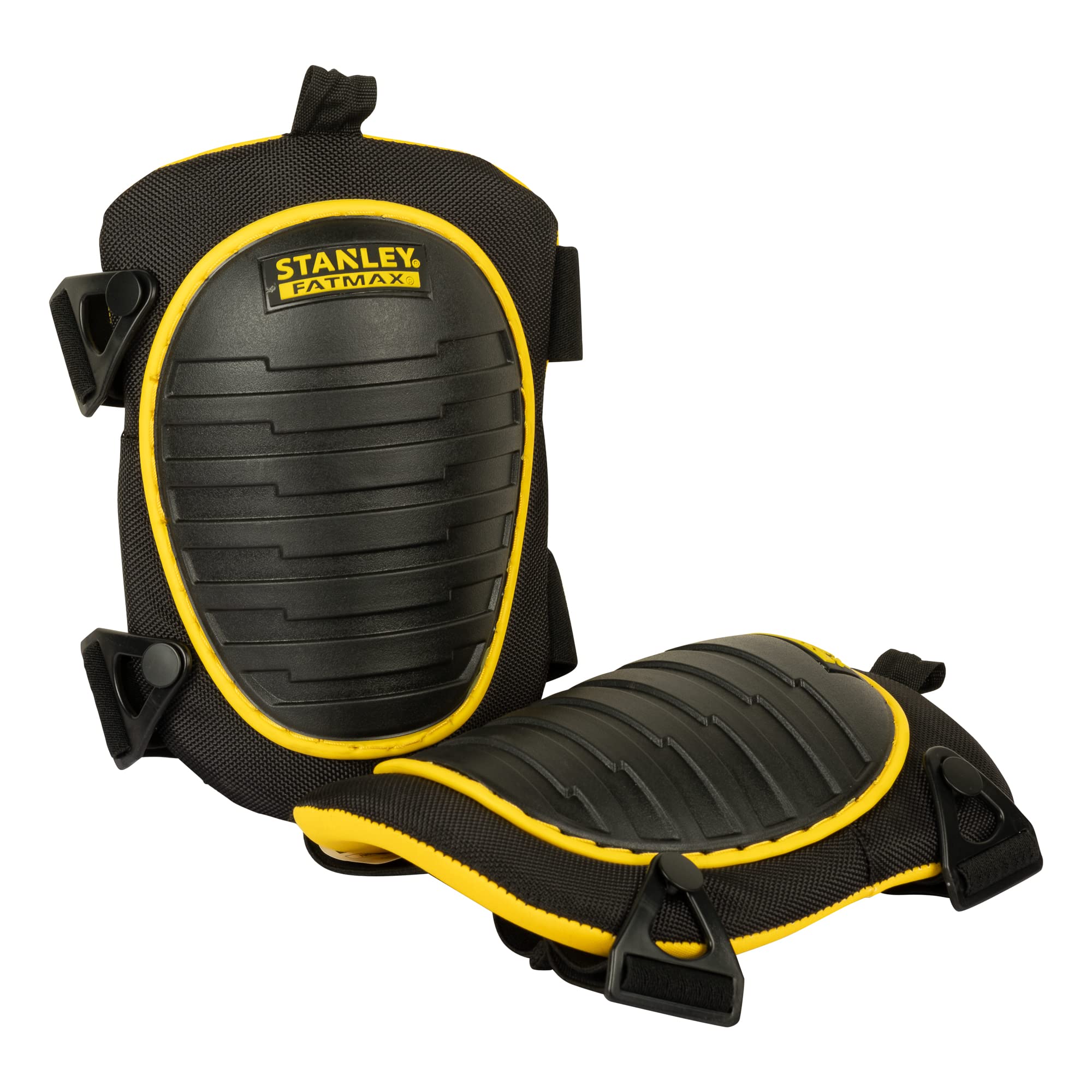 STANLEY FATMAX FMST82961-1 FATMAX Hard Shell Tactical Kneepads, Black & Yellow, One Size (Adjustable)