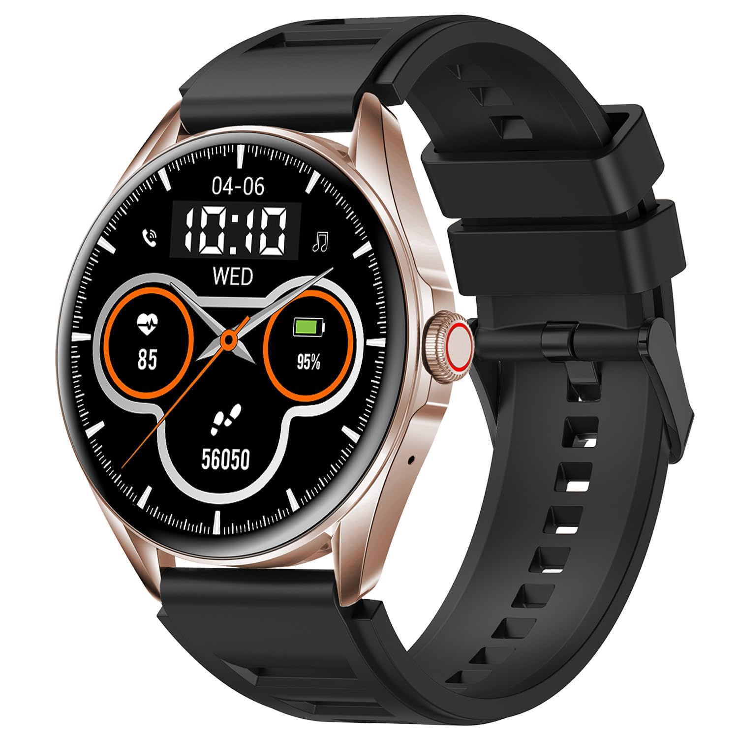 MaximaMaxima Sprint 1.39" HD Large Round Dial Smart Watches for Men, Bluetooth Calling Smart Watch, 600 Nits, 8 Days Battery, 100+ Sports Mode with IP67, SpO2, Sleep Tracker, Digital Watch for Men & Women