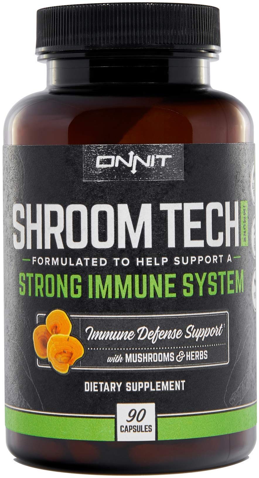 ONNIT Shroom Tech Immune: Daily Immune Support Supplement with Chaga Mushroom (90ct)