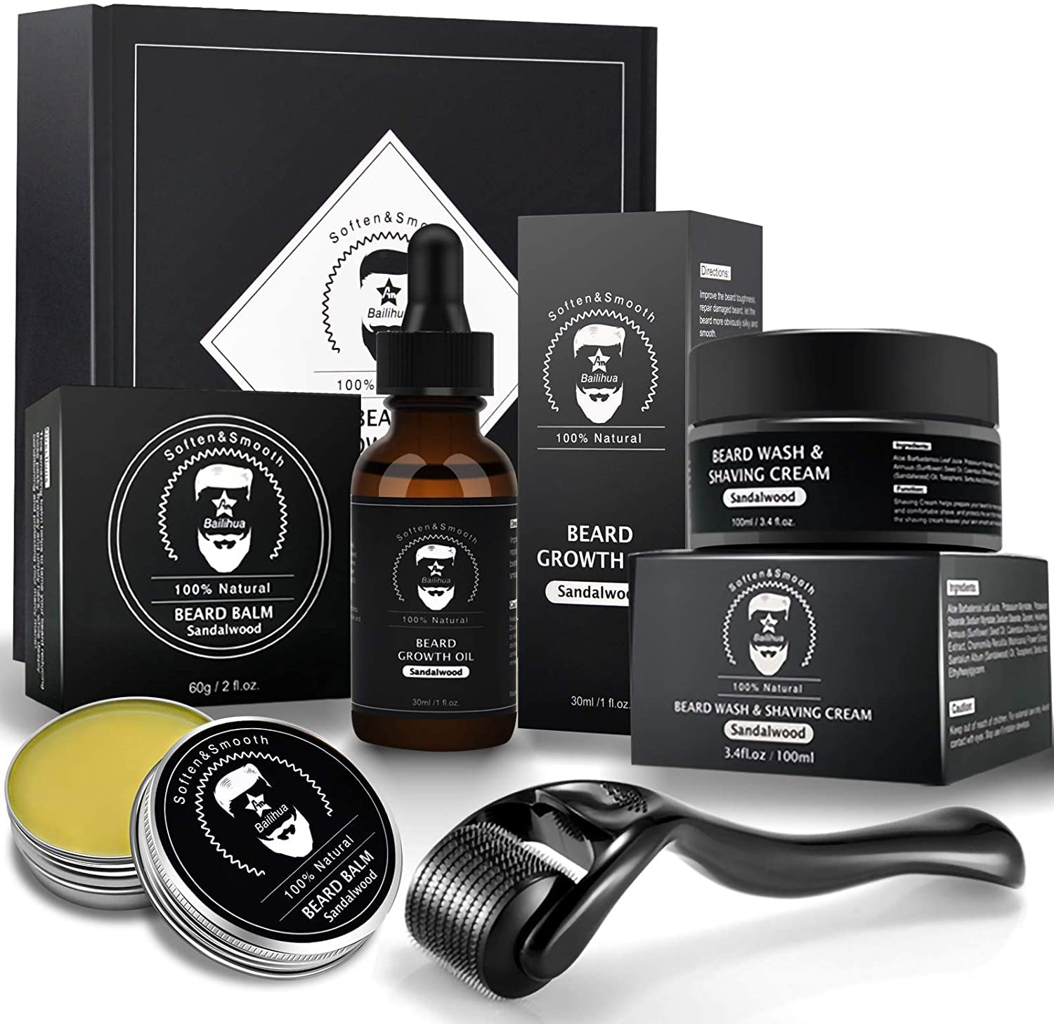 beard growth kit (sandalwood)