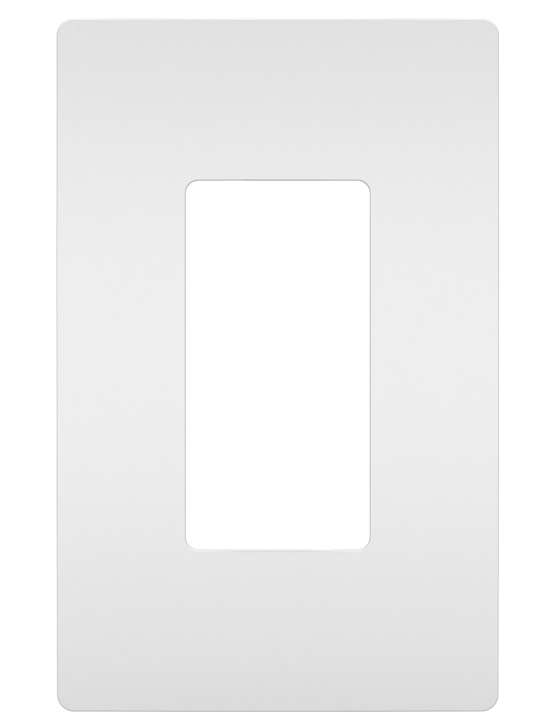 Legrand radiant RWP26WCC10 Screwless Wall Plates, 1 Gang, One Decorator Rocker GFCI Cover, White (1 Count)