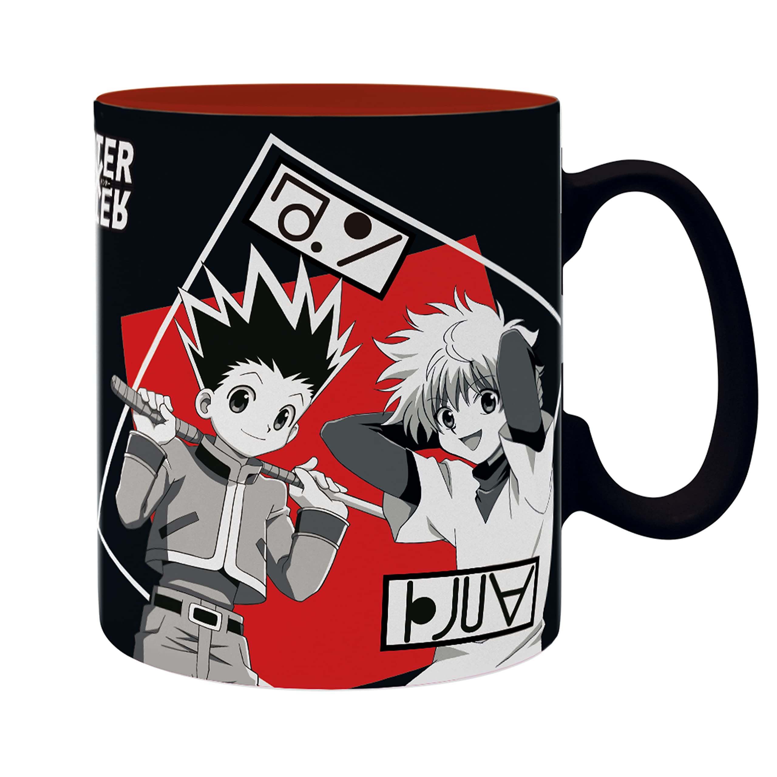 ABYstyle Hunter x Hunter Gon & Friends Ceramic Coffee Tea Mug 16 Oz. Anime Manga Drinkware Home & Kitchen Essentials Gift