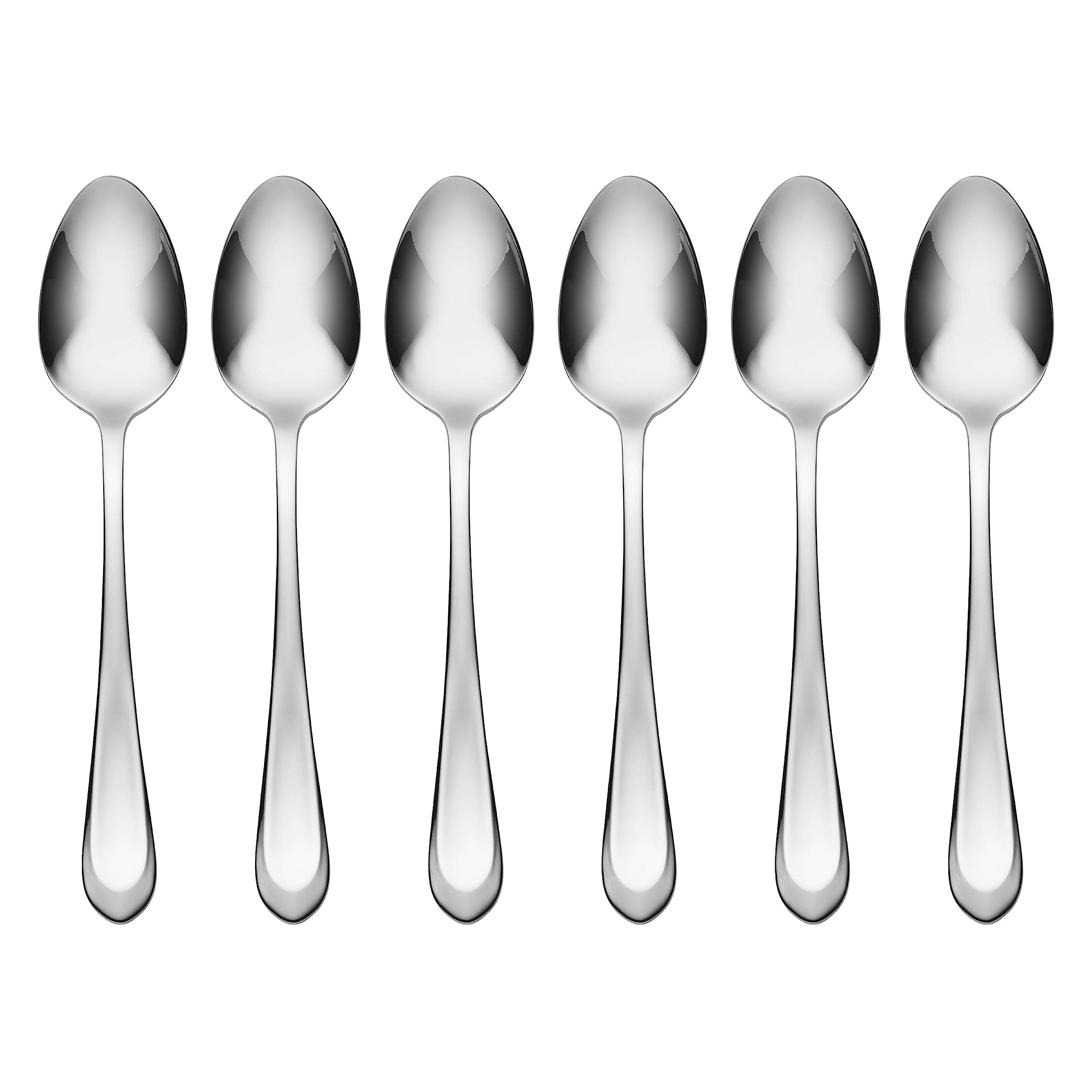 Hampton Forge895326 Alesey Mirror Everyday Teaspoons, Metallic, 6 Count