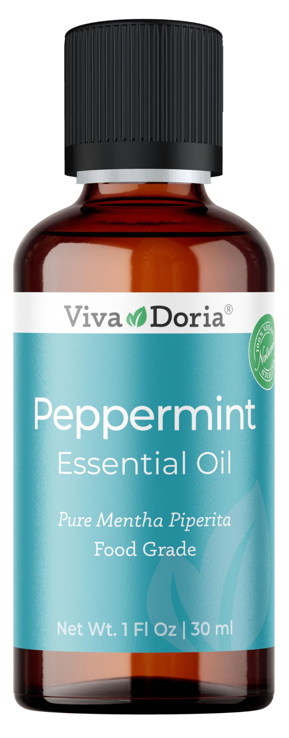 Viva Doria 100% Pure Northwest Peppermint Essential Oil, Undiluted, Food Grade, Steam Distilled, Made in USA, 30 mL (1 Fluid Ounce)