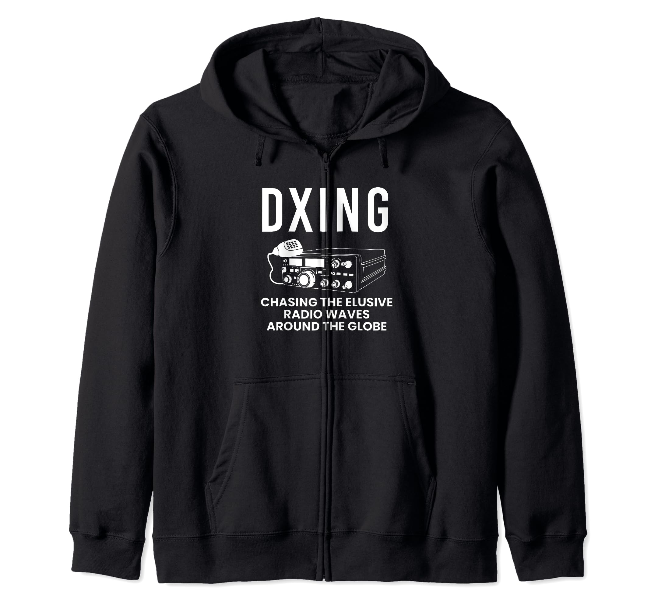 DXING Chasing The Elusive Radio Waves Zip Hoodie