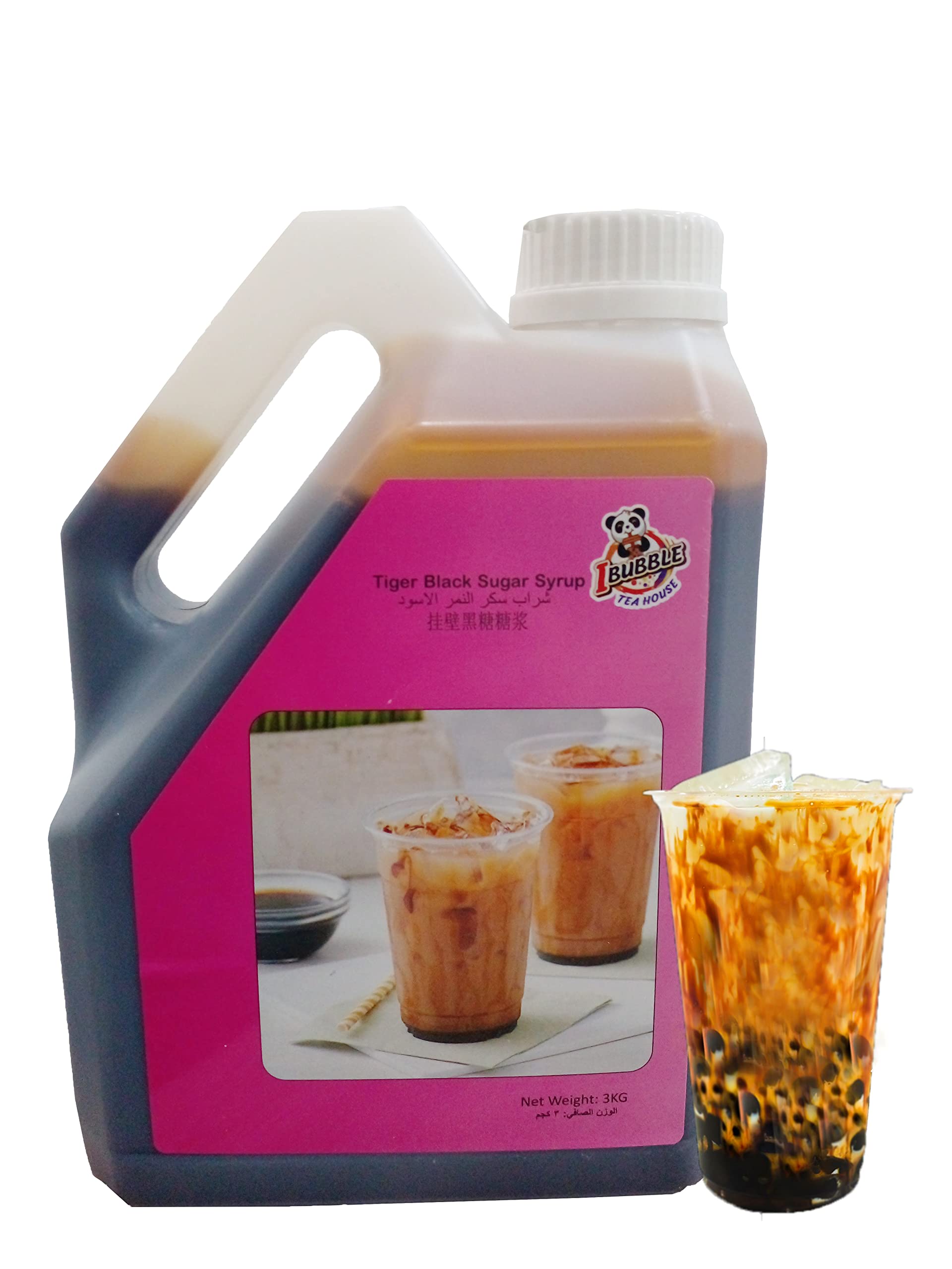 Tiger Black Sugar Syrup 3KG for Bubble tea, Milk tea and Smoothies