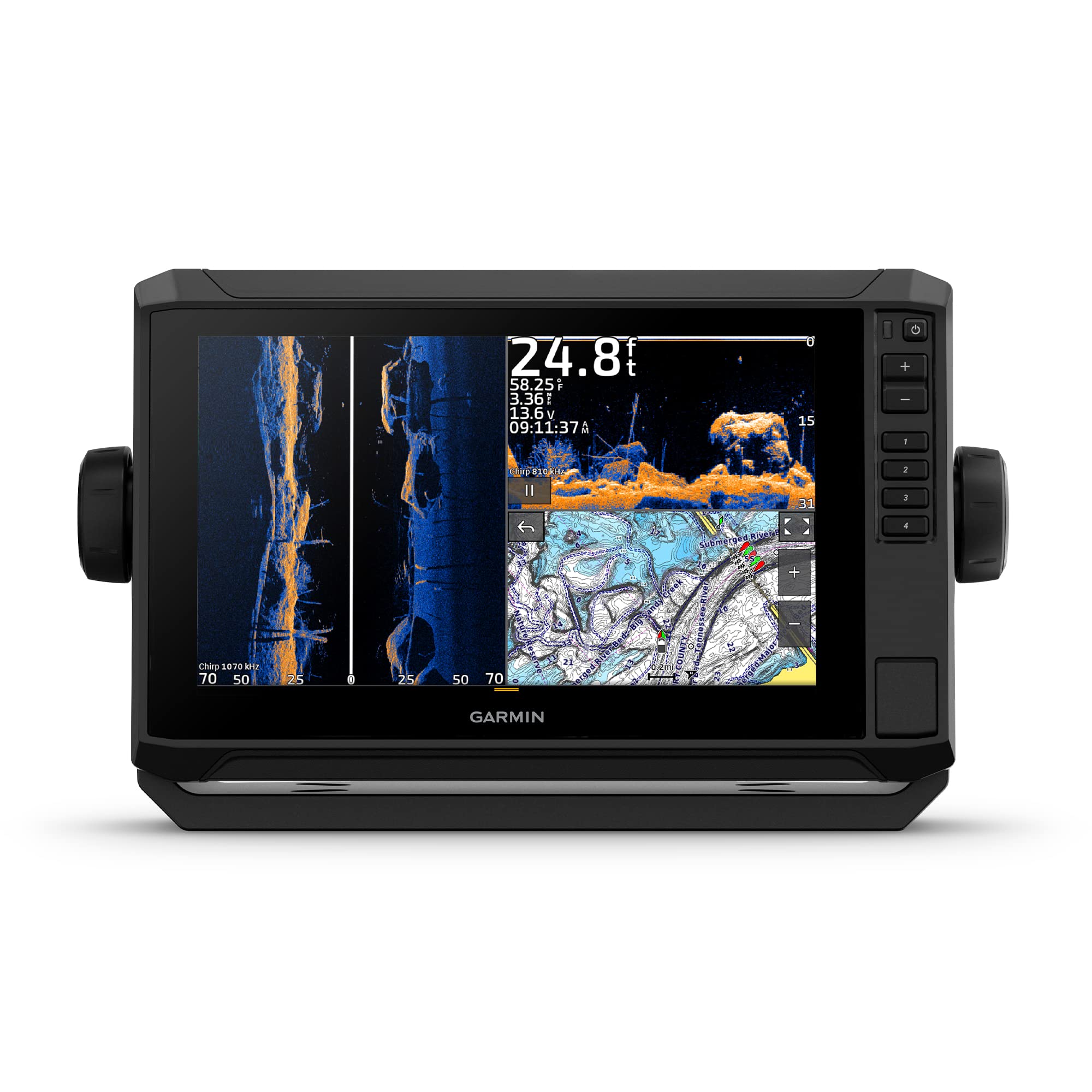 GarminECHOMAP UHD2 92sv Without Transducer, 9” Touchscreen Chartplotter, Worldwide Basemap