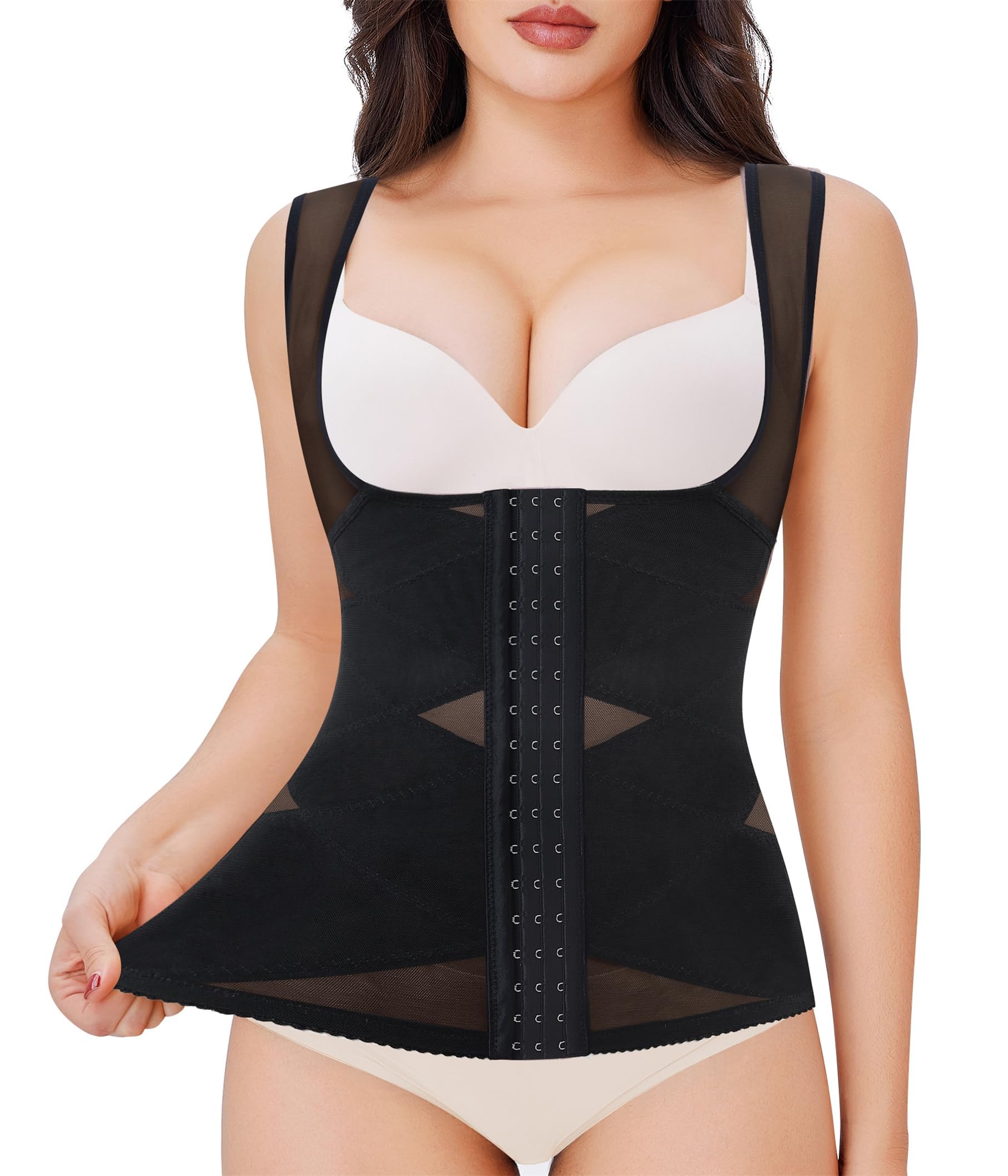 Nebility Waist Trainer for Women Corset Shapewear Tummy Control Body Shaper Vest Waist Cincher Shapewear