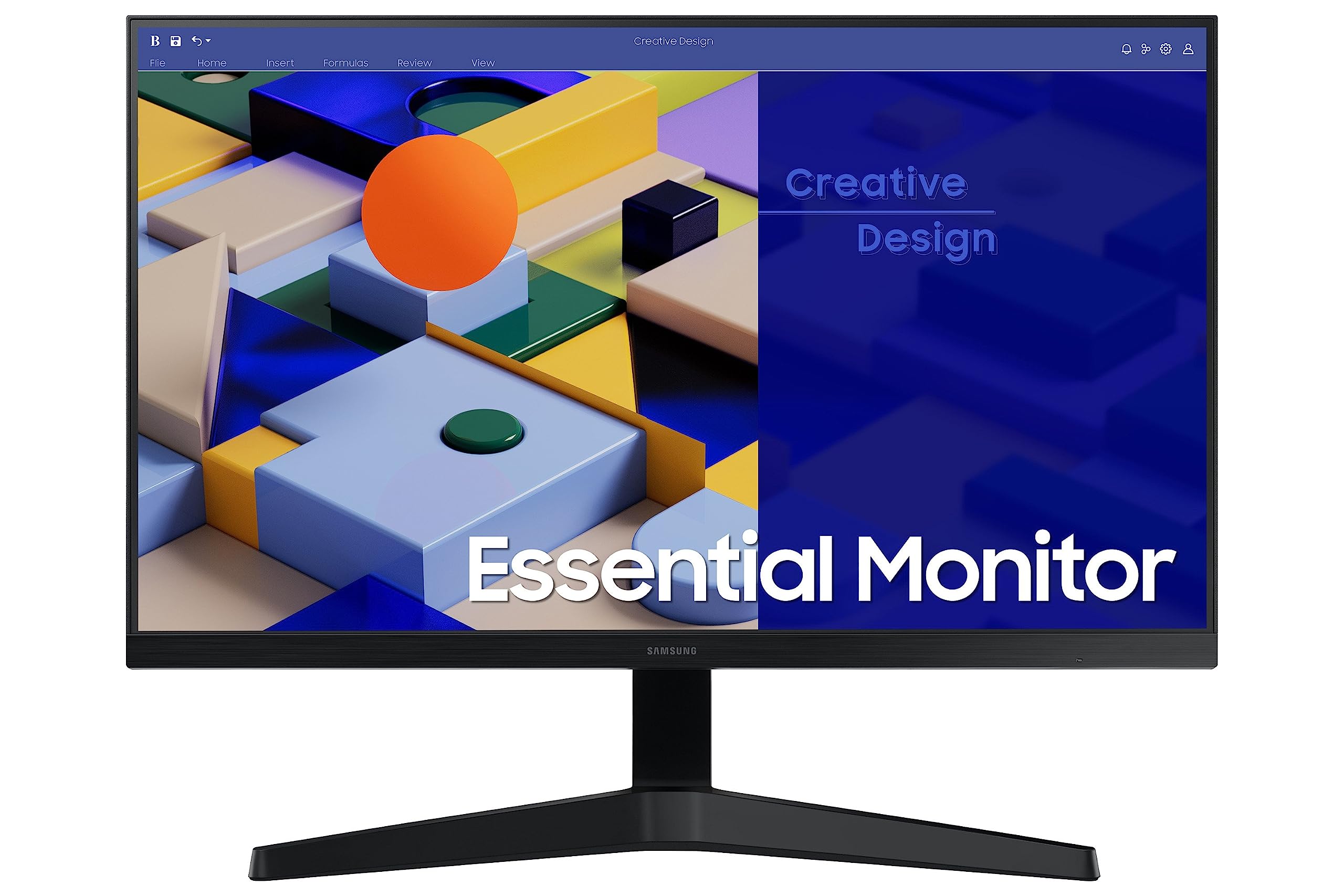 Samsung S3 S31C 22" Essential Flat Full HD Monitor, Borderless Design With 75Hz Refresh rate, IPS Panel, AMD FreeSync - LS22C310EAMXUE