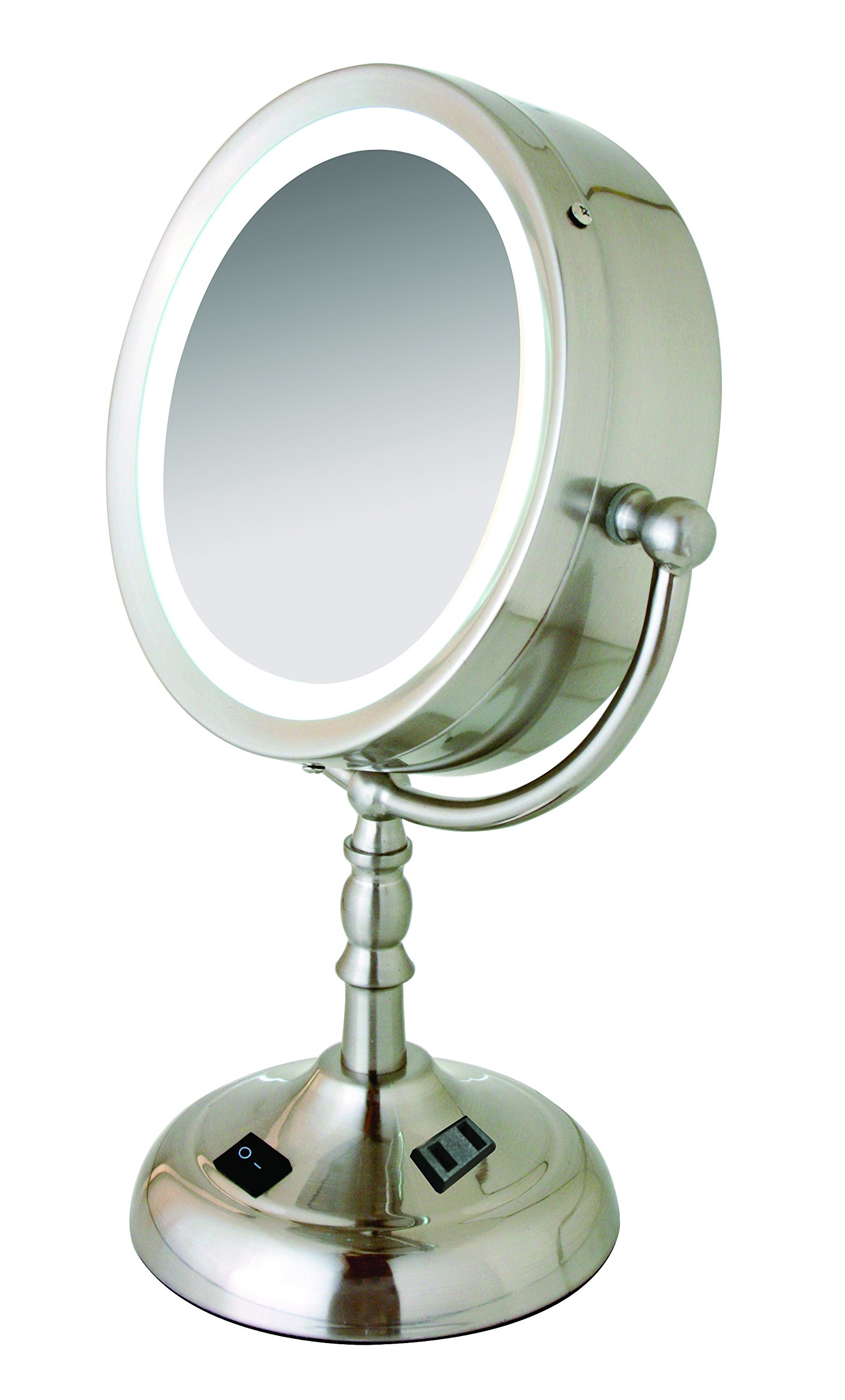 Floxite 8x/1x Daylight Lighting Cosmetic Mirror