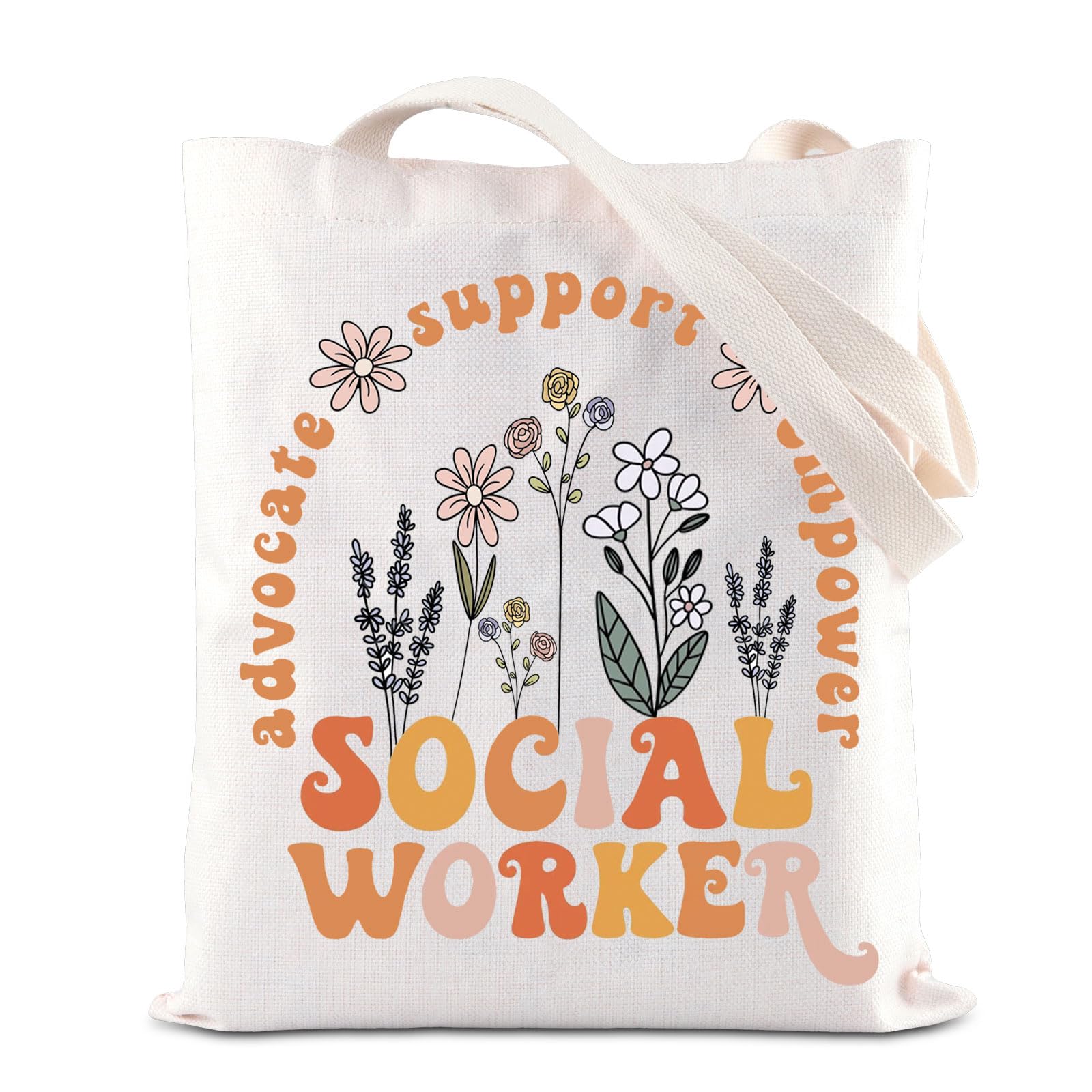 ENSIANTHSocial Worker Appreciation Gift MSW Graduation Gift Volunteer Tote Bag Advocate Support Empower Social Worker Gift