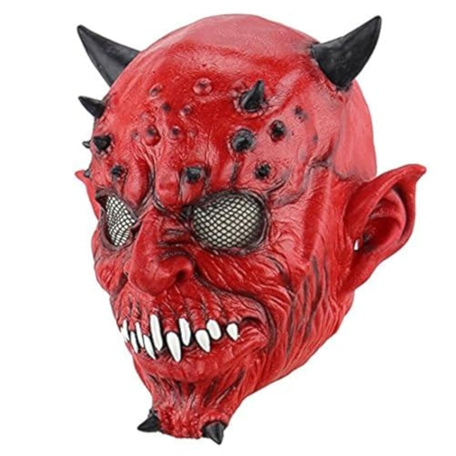 Hophen Creepy Scary Halloween Cosplay Costume Mask for Adults Party Decoration Props, Hell Devil Mask, L