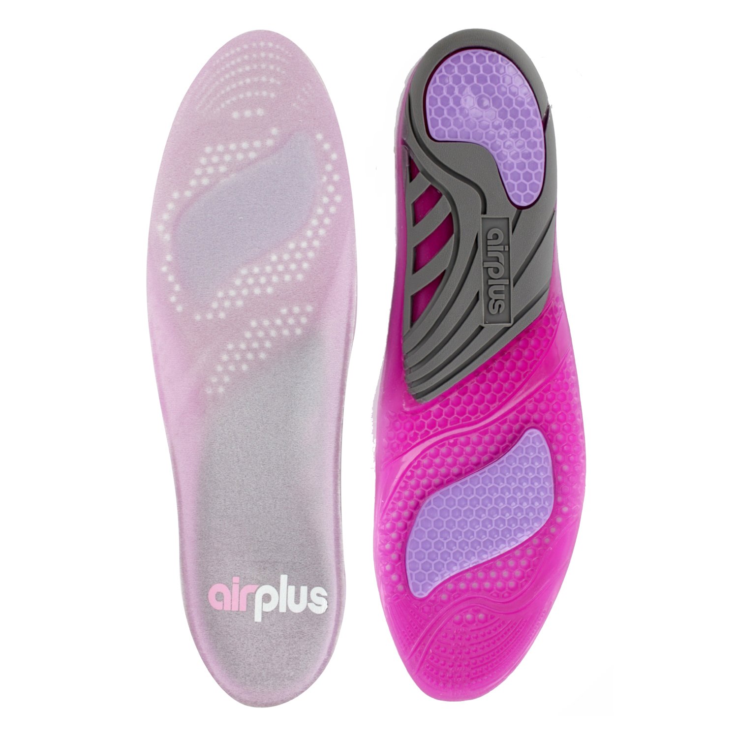 Airplus Amazing Active Lightweight and Breathable Gel Shoe Insole for Cushion and Support, Women's, 5-11