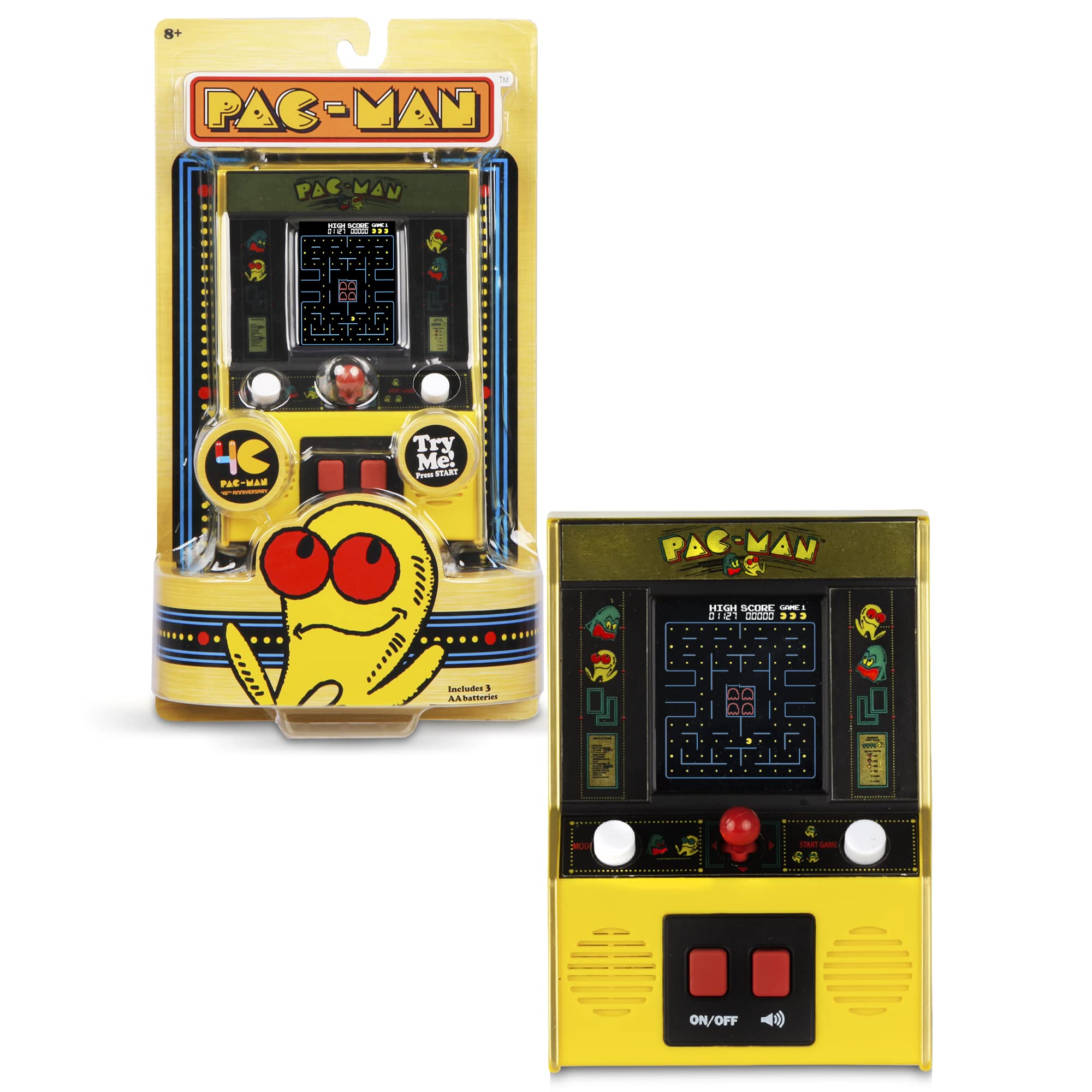 Basic Fun Arcade Classics - Pac-Man Color Lcd Retro Mini Arcade Game