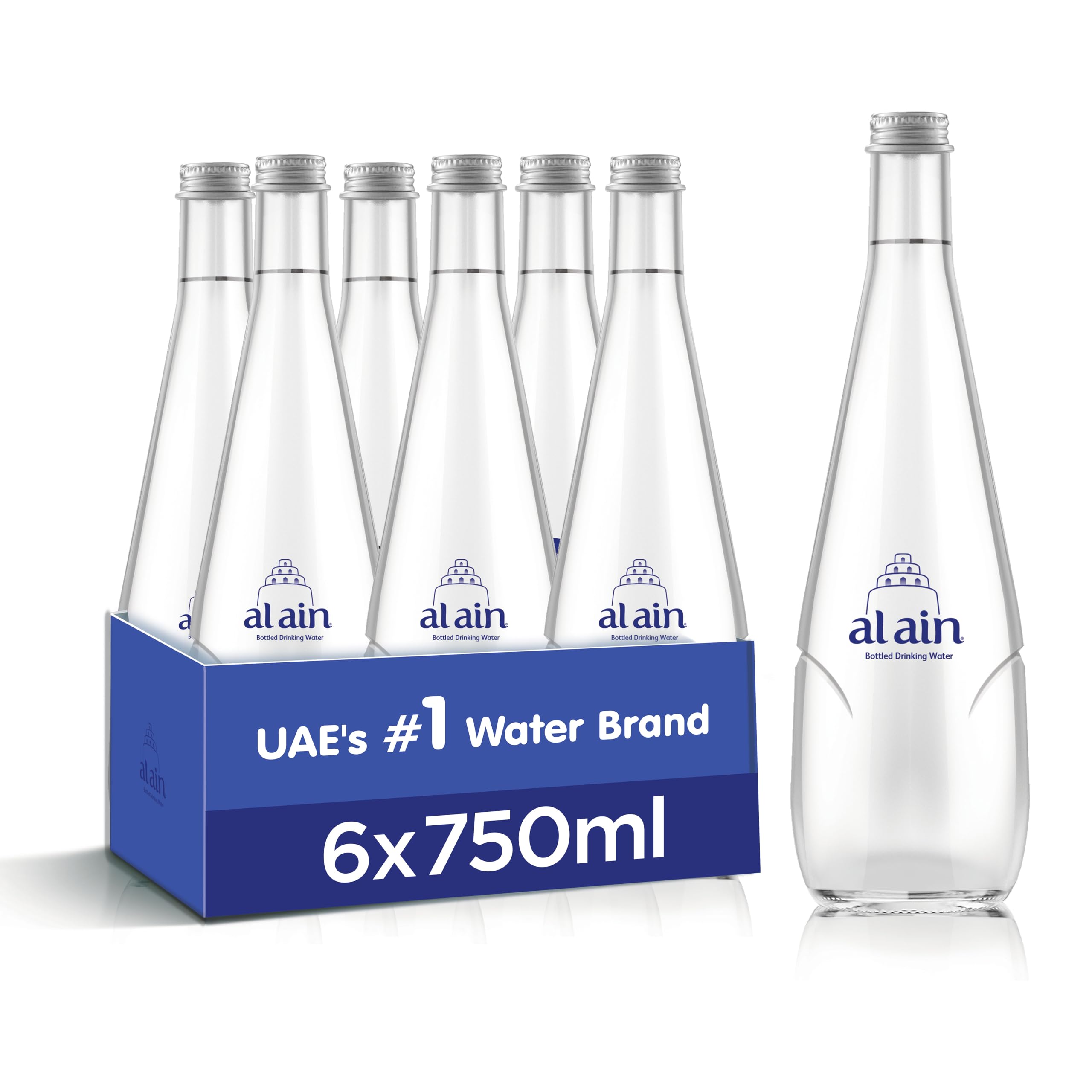 Al Ain Still Water Glass Bottle 750ml - Pack of 6