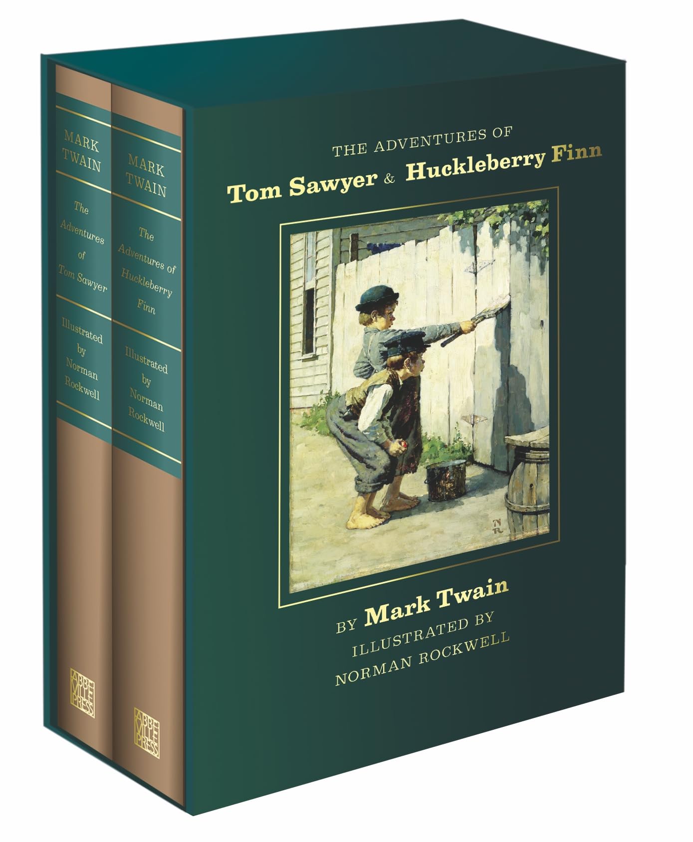 The Adventures of Tom Sawyer and Huckleberry Finn: Norman Rockwell Collector's Edition (Abbeville Illustrated Classics) Hardcover – Illustrated, 16 Nov. 2020