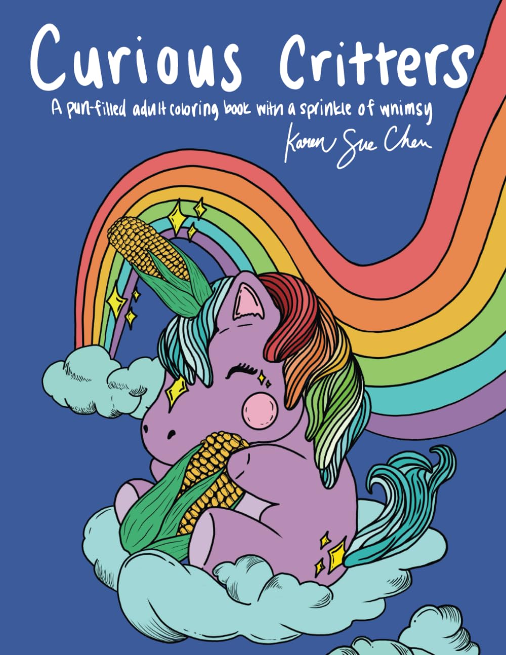 Curious Critters: A Coloring Book and a Pun-Filled Adult Coloring Book with a Sprinkle of Whimsy