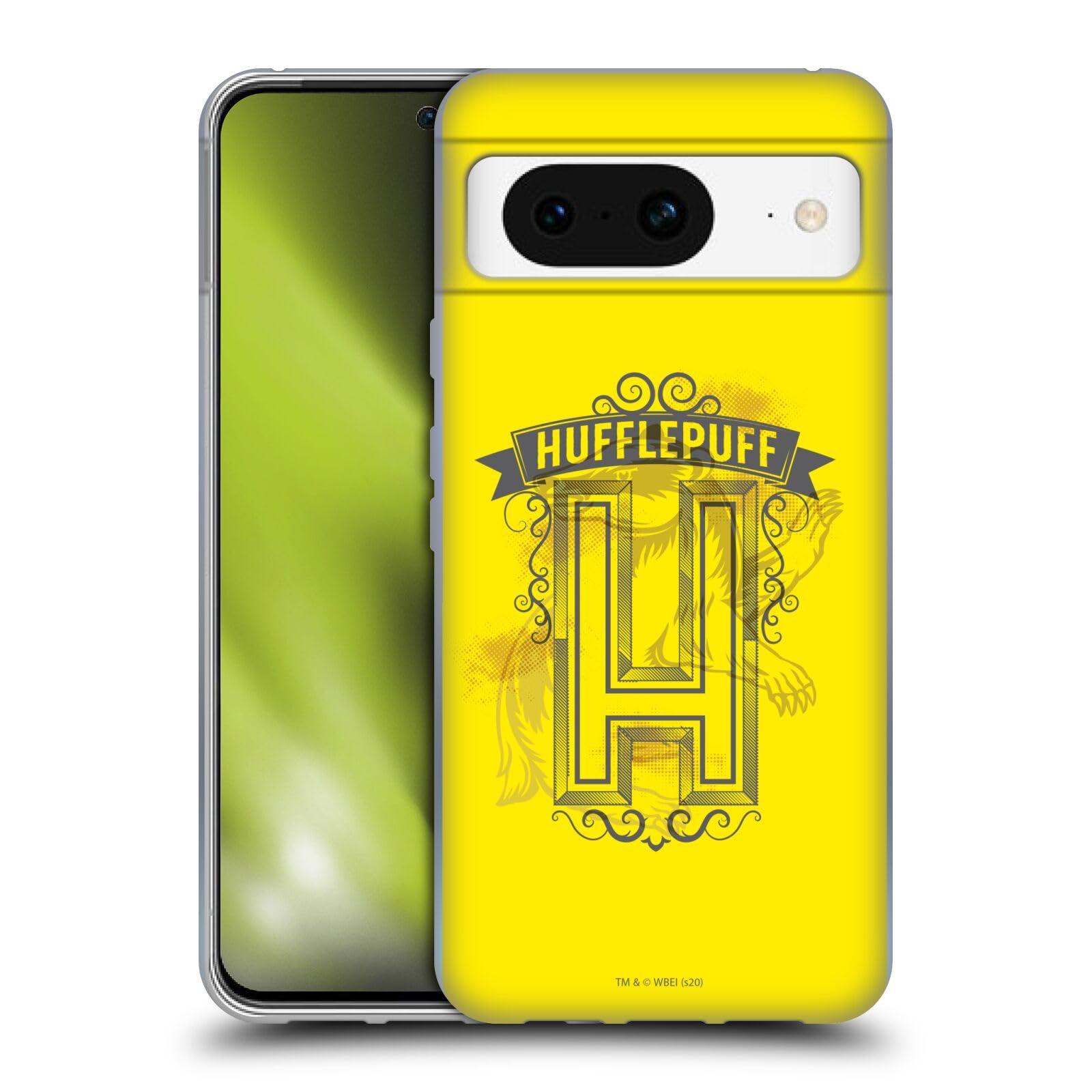 Head Case Designs Officially Licensed Harry Potter Hufflepuff 2 Deathly Hallows XVIII Soft Gel Case Compatible with Google Pixel 8