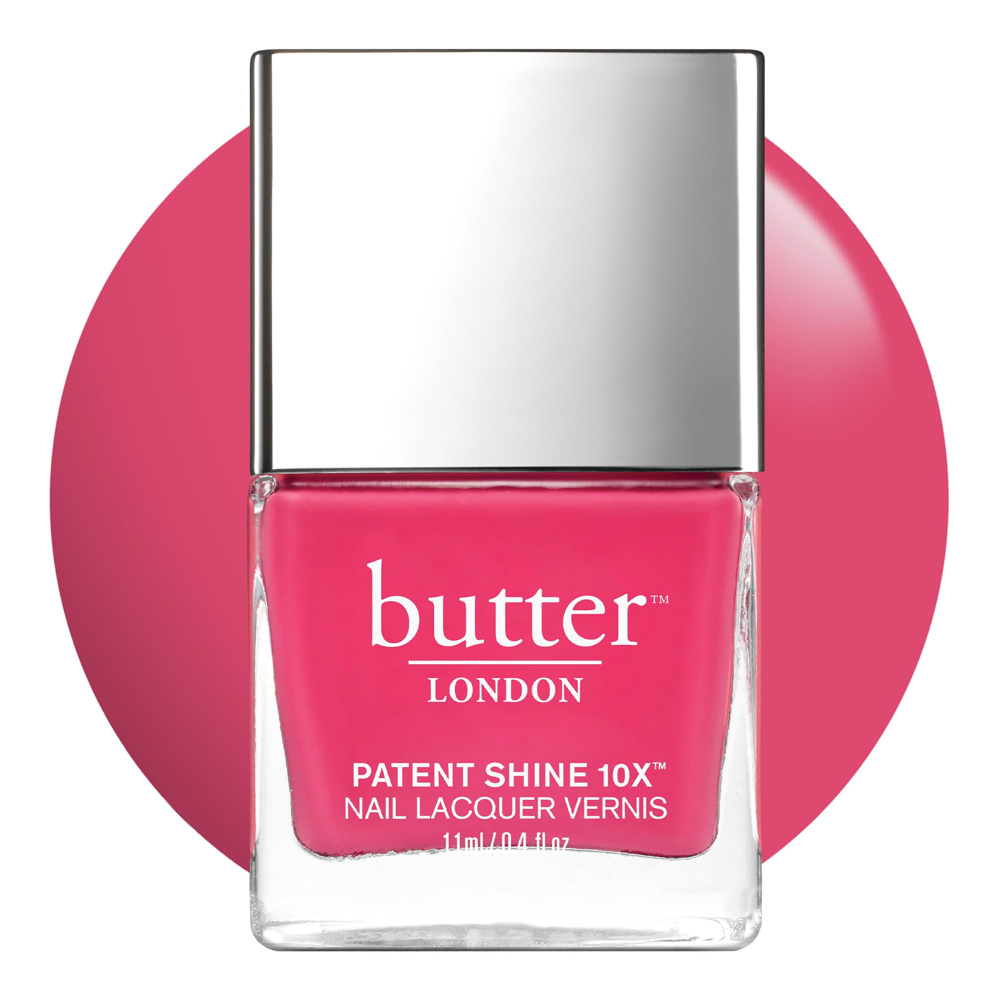 butter LONDONPatent Shine 10X Nail Lacquer Polish - Gel-Like Finish & Chip-Resistant Nail Lacquer Helps Protects & Strengthens Nails - Vegan & Cruelty-Free (0.4 Fl Oz)