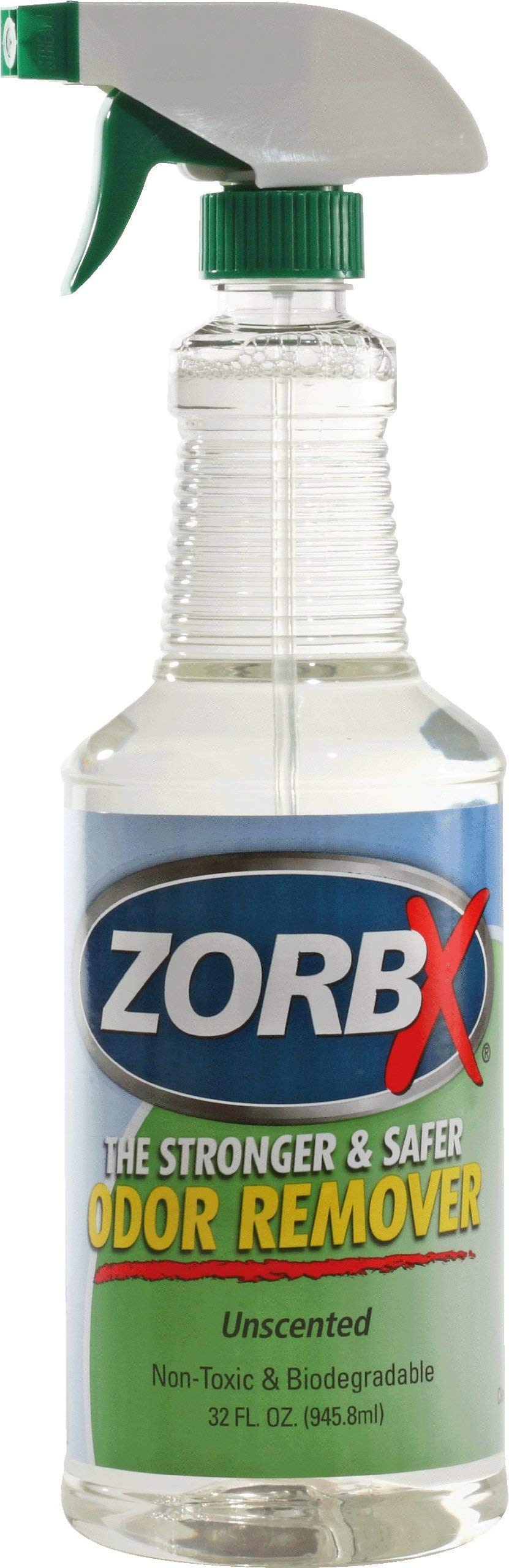 ZORBX Unscented Odor Remover Spray - Perfect Solution for Strong Odor | Advanced Trusted Formula & Fast-Acting Odor Eliminator for Dog, Cat, Puppy (32oz.)