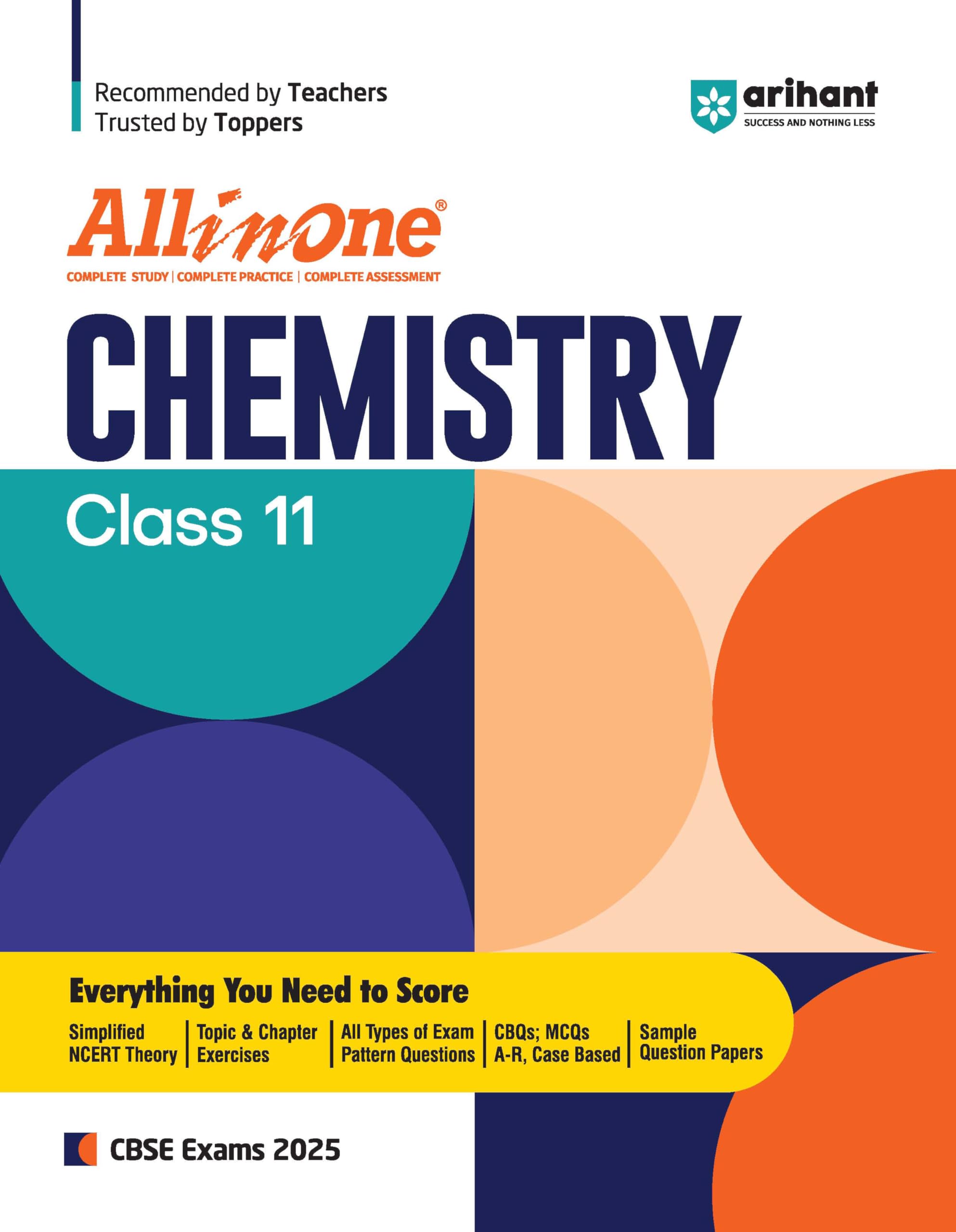 All In One CHEMISTRY Class 11 Based On Latest NCERT For CBSE Exams 2025 | Mind map in each chapter | Clear & Concise Theory | Intext & Chapter Exercises | Sample Question Papers