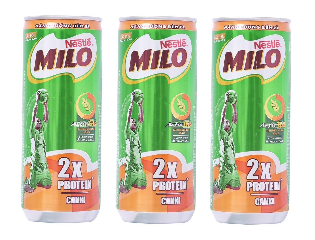 Nestle Milo 2x Protein Chocolate Malt Beverage It Helps Provide The Energy To Go Further 240ml (Pack Of 3)