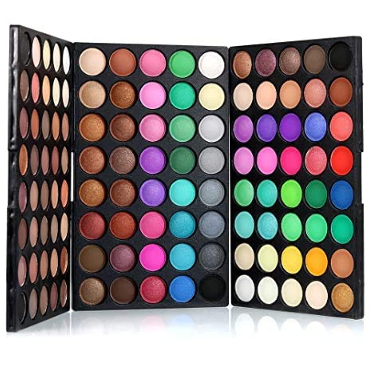 Scent House Cosmetic Matte and Pearlescent Eyeshadow Makeup Set (120 Colour, Rose)