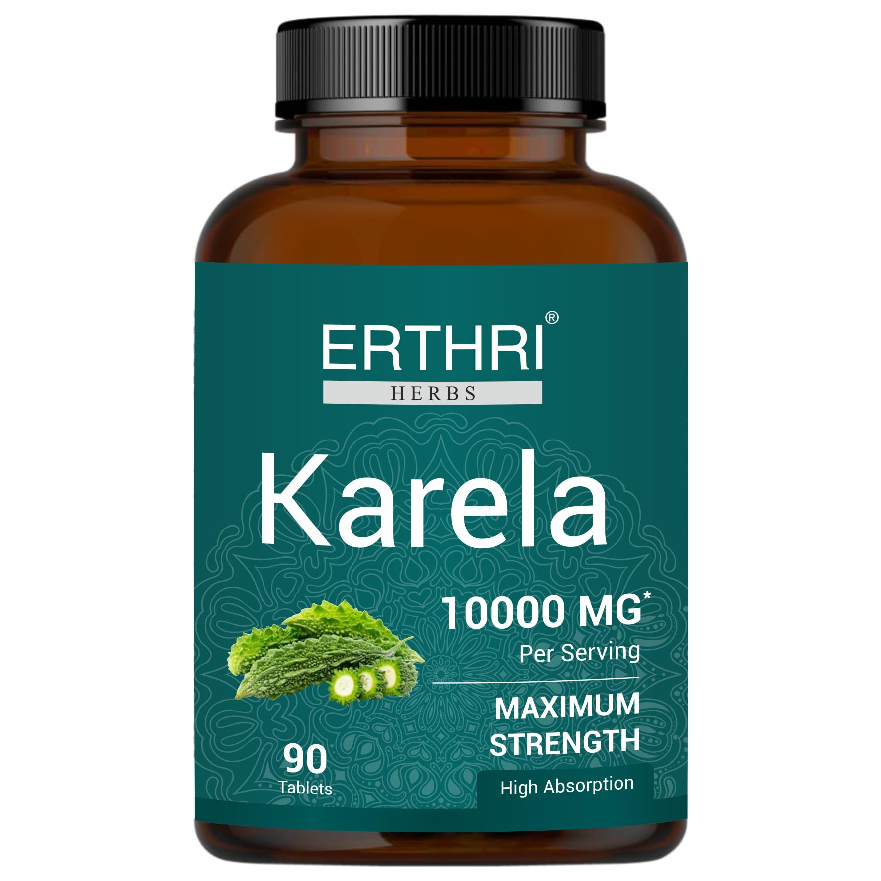 ERTHRI Kalela 10000mg, 90 tablets|Promotes Healthy Glucose Levels | Good for Metabolic & Digestive Health