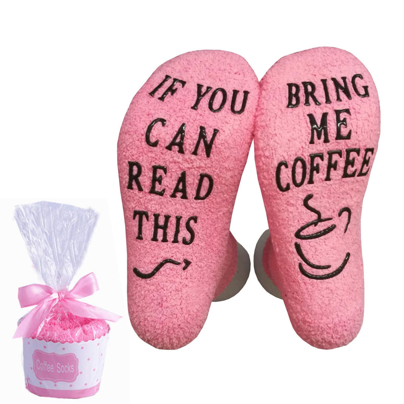 ZundoIf You Can Read This Bring Me Coffee Socks, Funny Unisex Women's Man Socks, Novelty Cotton Crew Socks