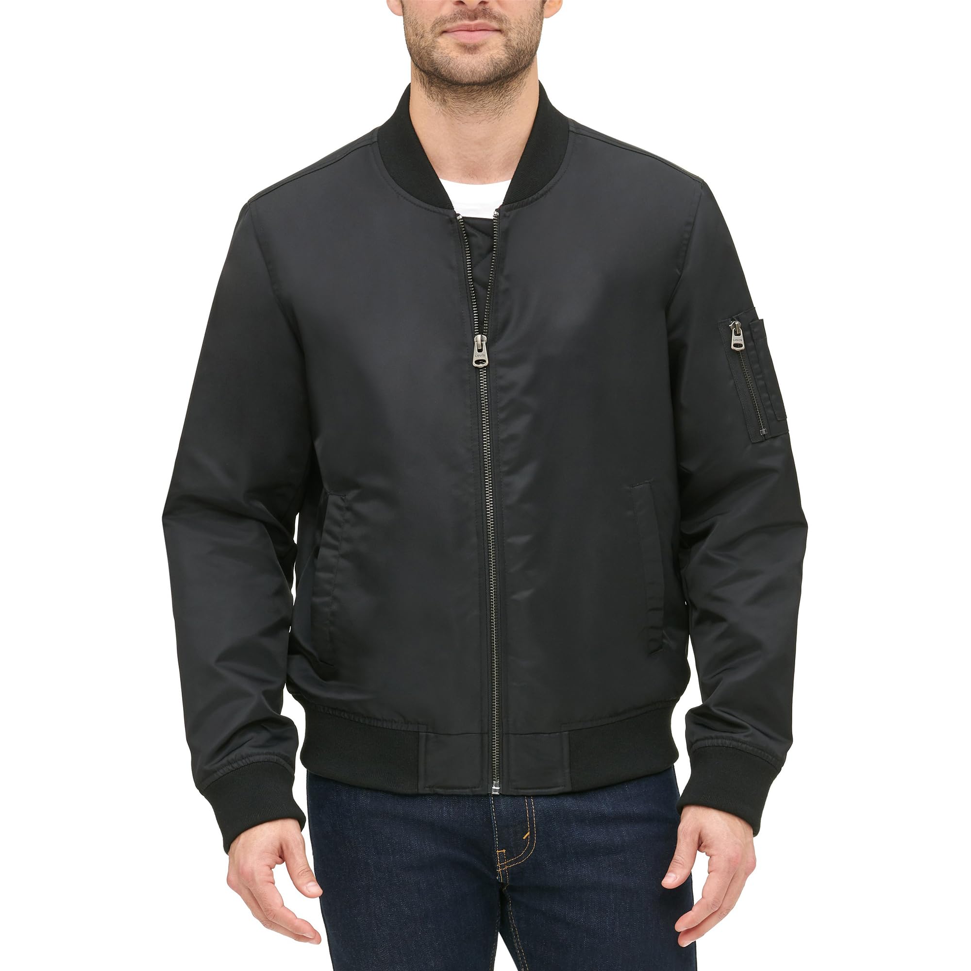 Levi's Men's Flight Satin Unfilled MA-1 Bomber Jacket