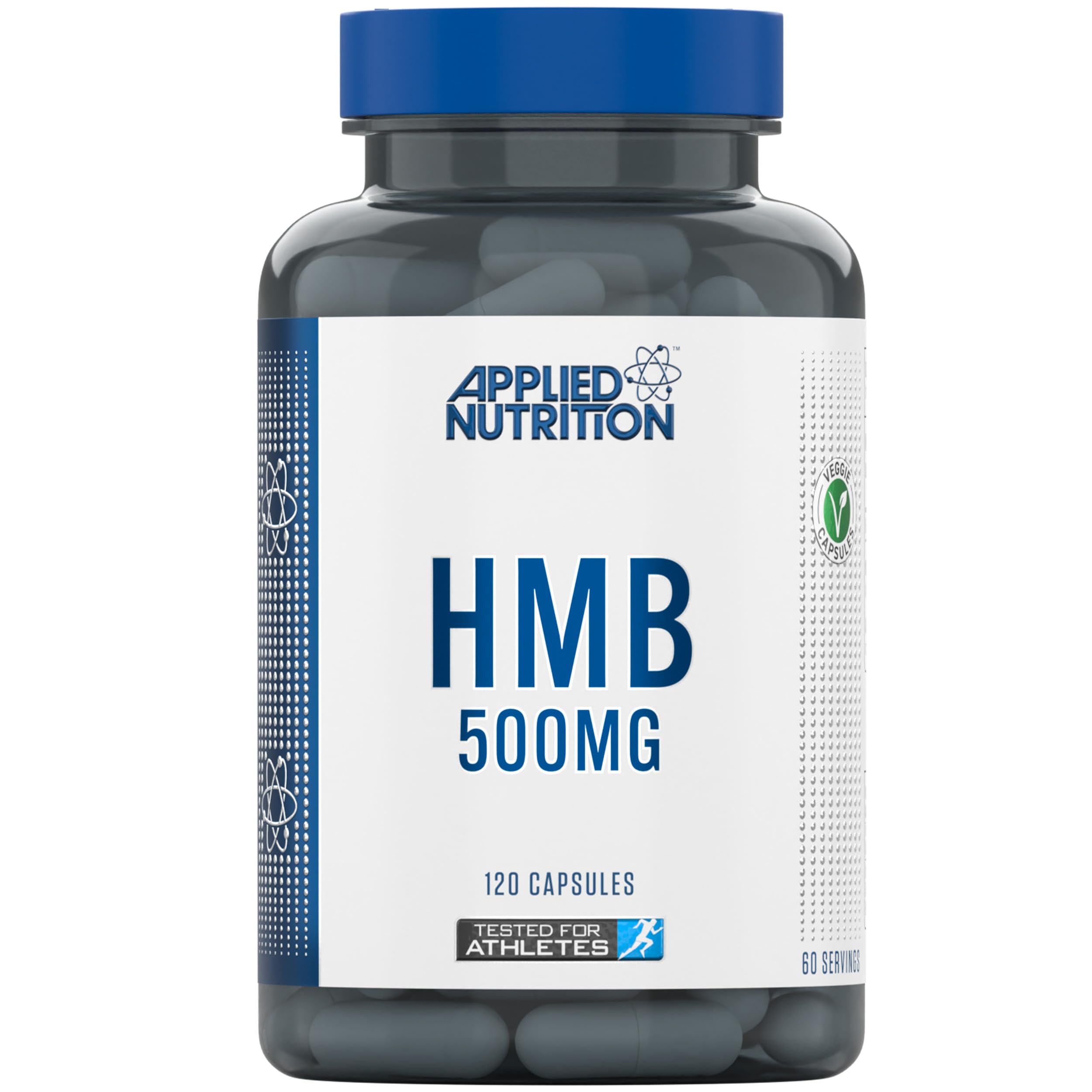 Applied Nutrition HMB Supplement - HMB 500mg Capsules, Metabolite of Leucine, for Muscle Growth & Repair (120 Capsules - 60 Servings)