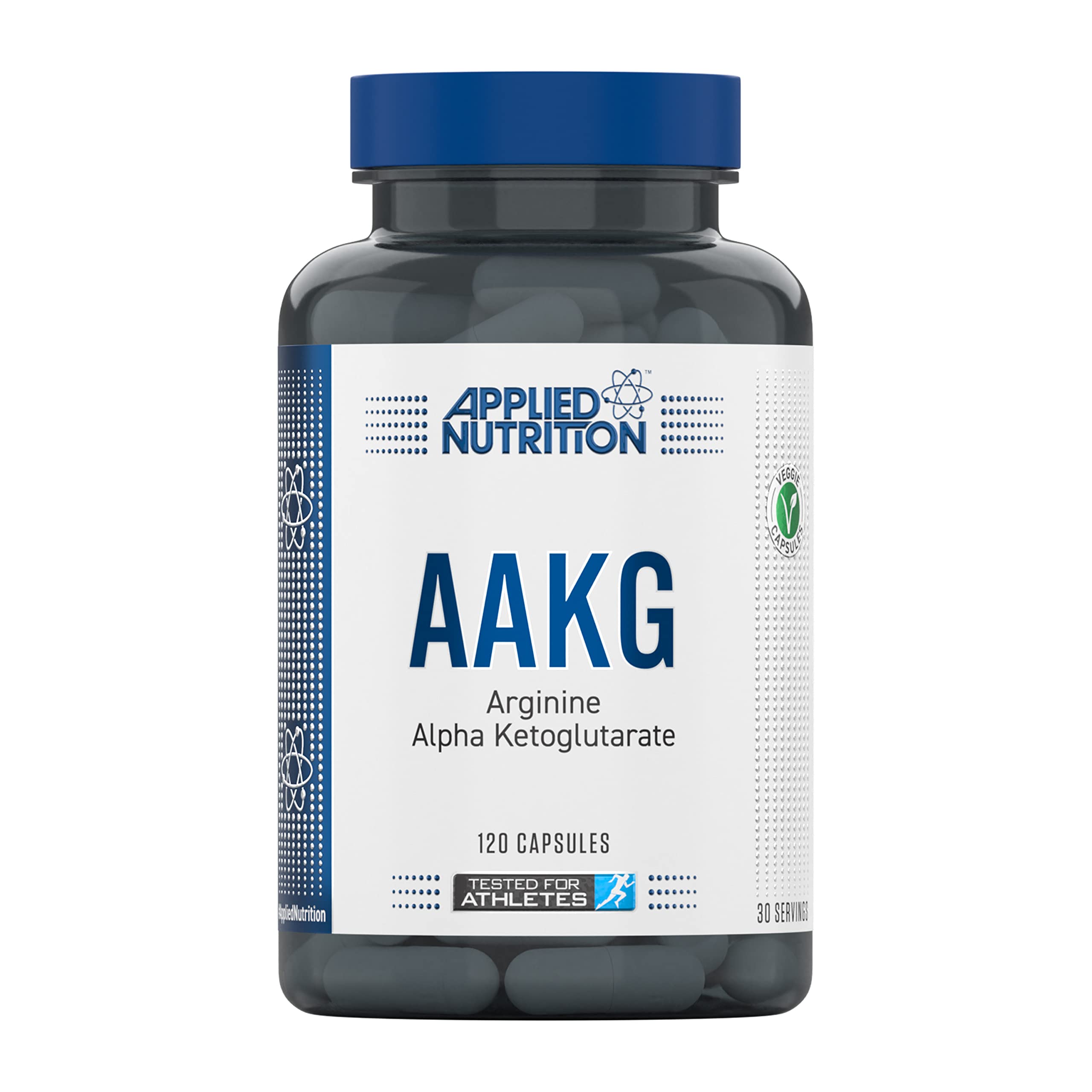 Applied Nutrition AAKG L Arginine Alpha Ketoglutarate Amino Acid Extra Strength & Energy Pre Workout Booster Supplement - 120 Capsules